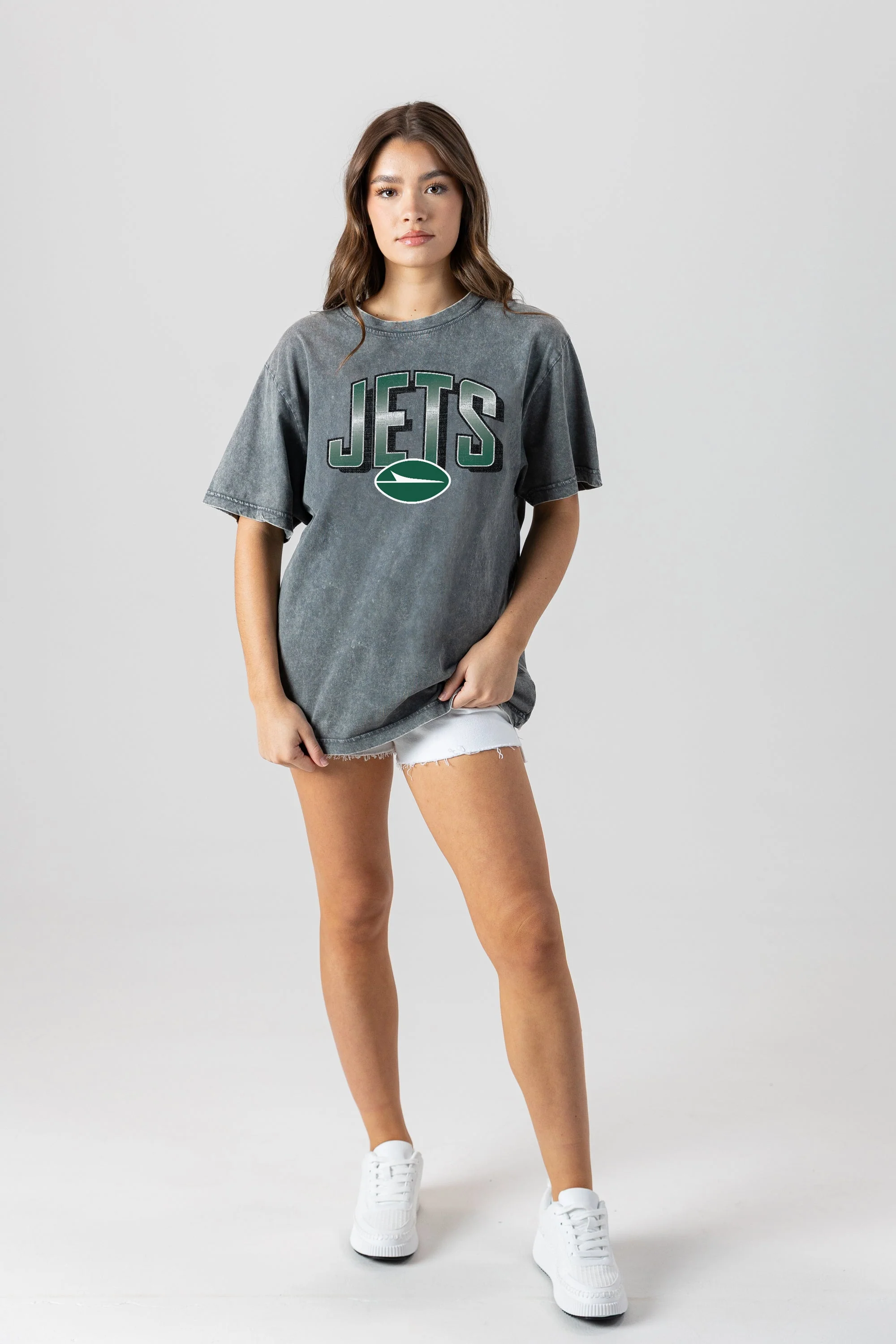 NEW YORK JETS Peak Performance Oversized Crewneck Tee