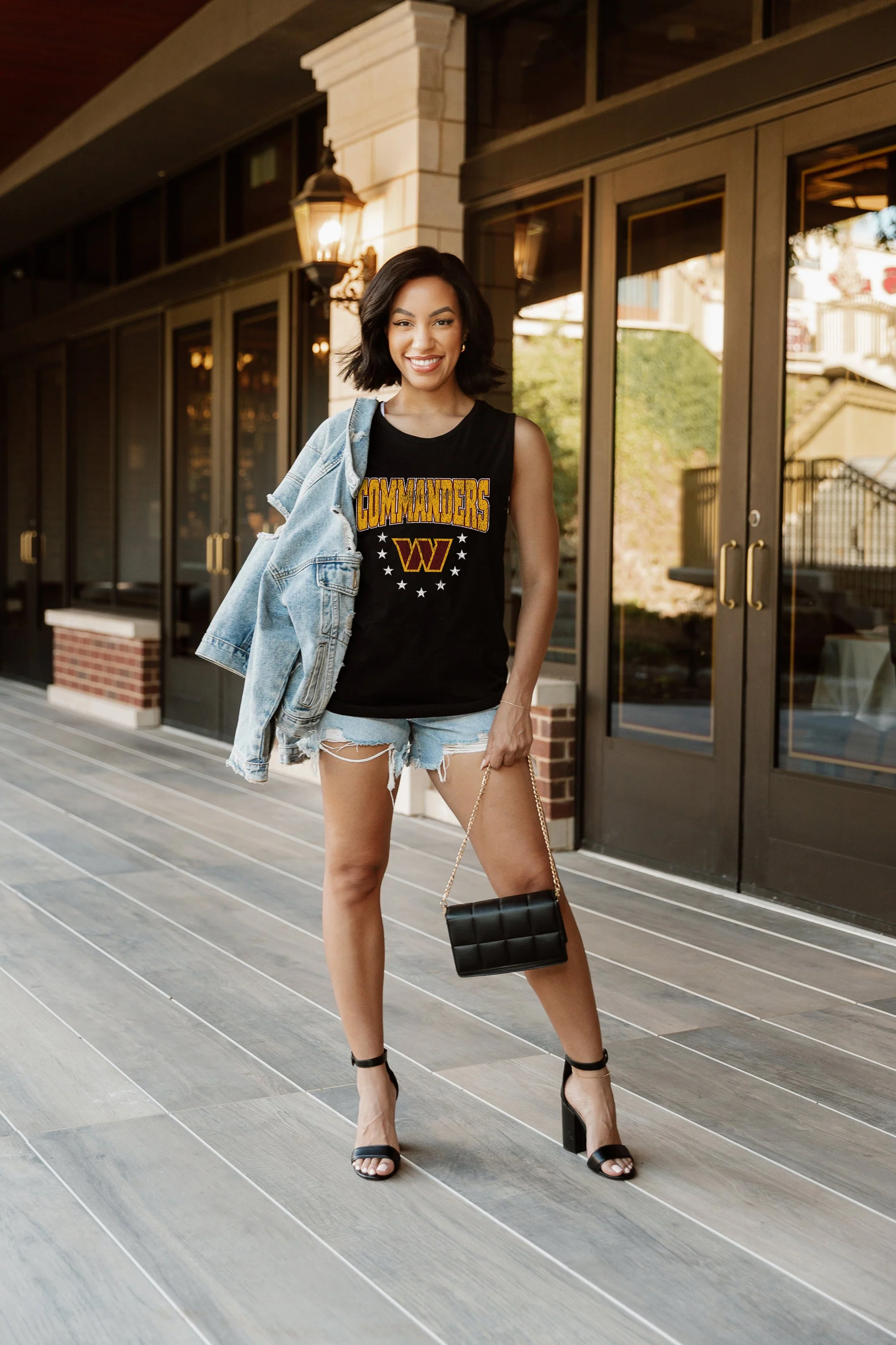 WASHINGTON COMMANDERS Baby You're A Star Racerback Tank
