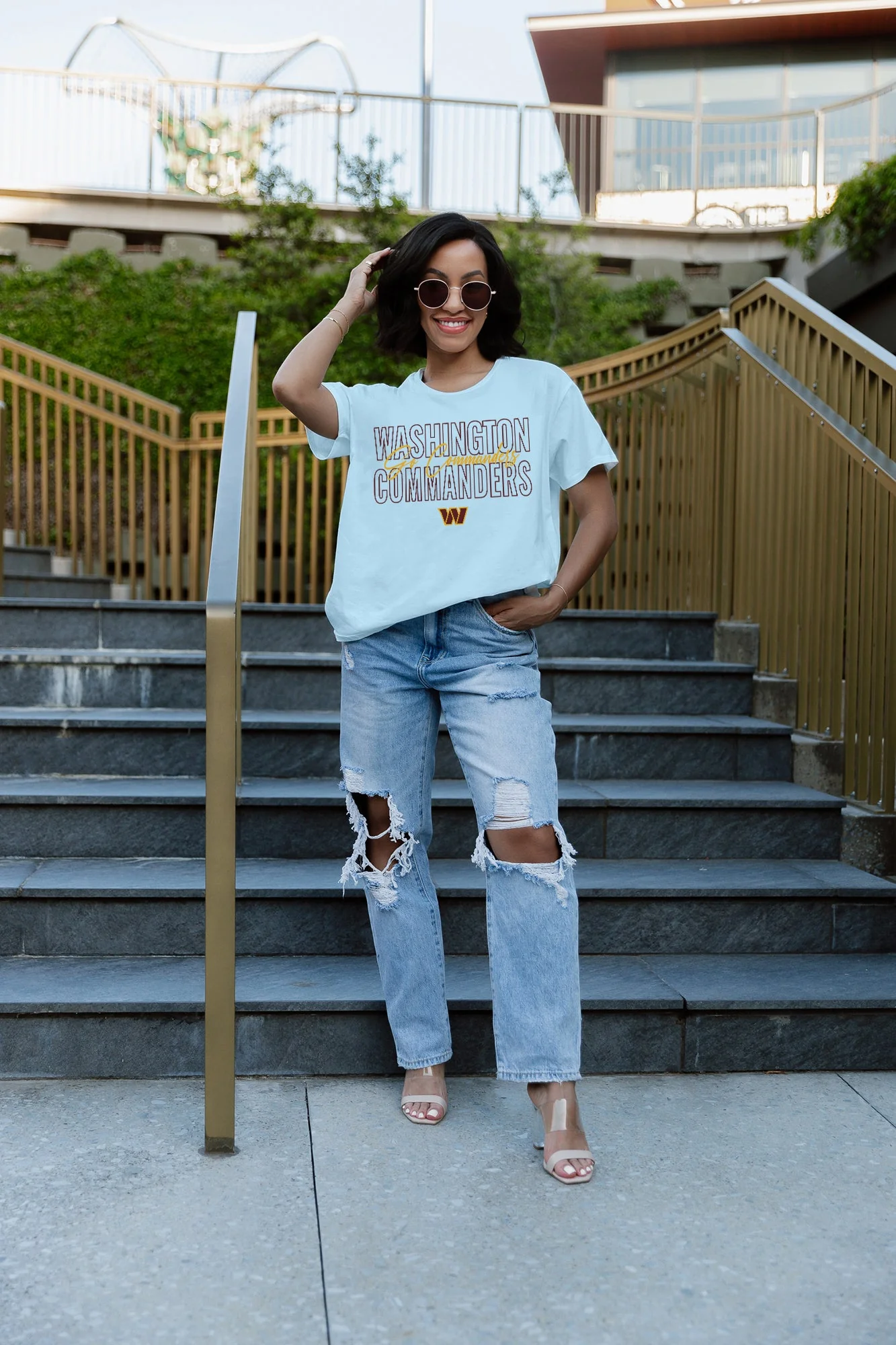 WASHINGTON COMMANDERS No Limits Short-Sleeve Flowy Tee