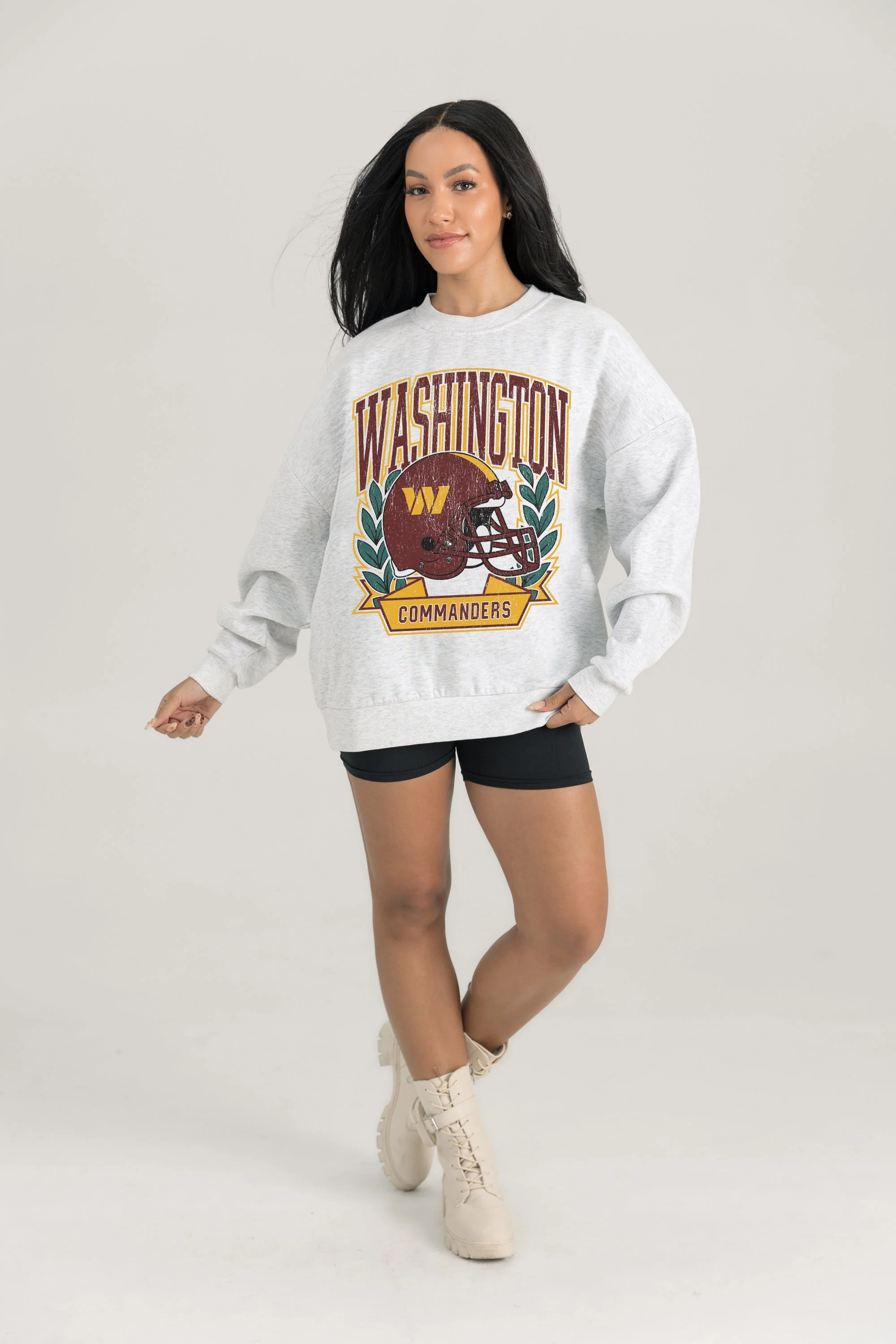 WASHINGTON COMMANDERS Heritage Fleece Crewneck Pullover