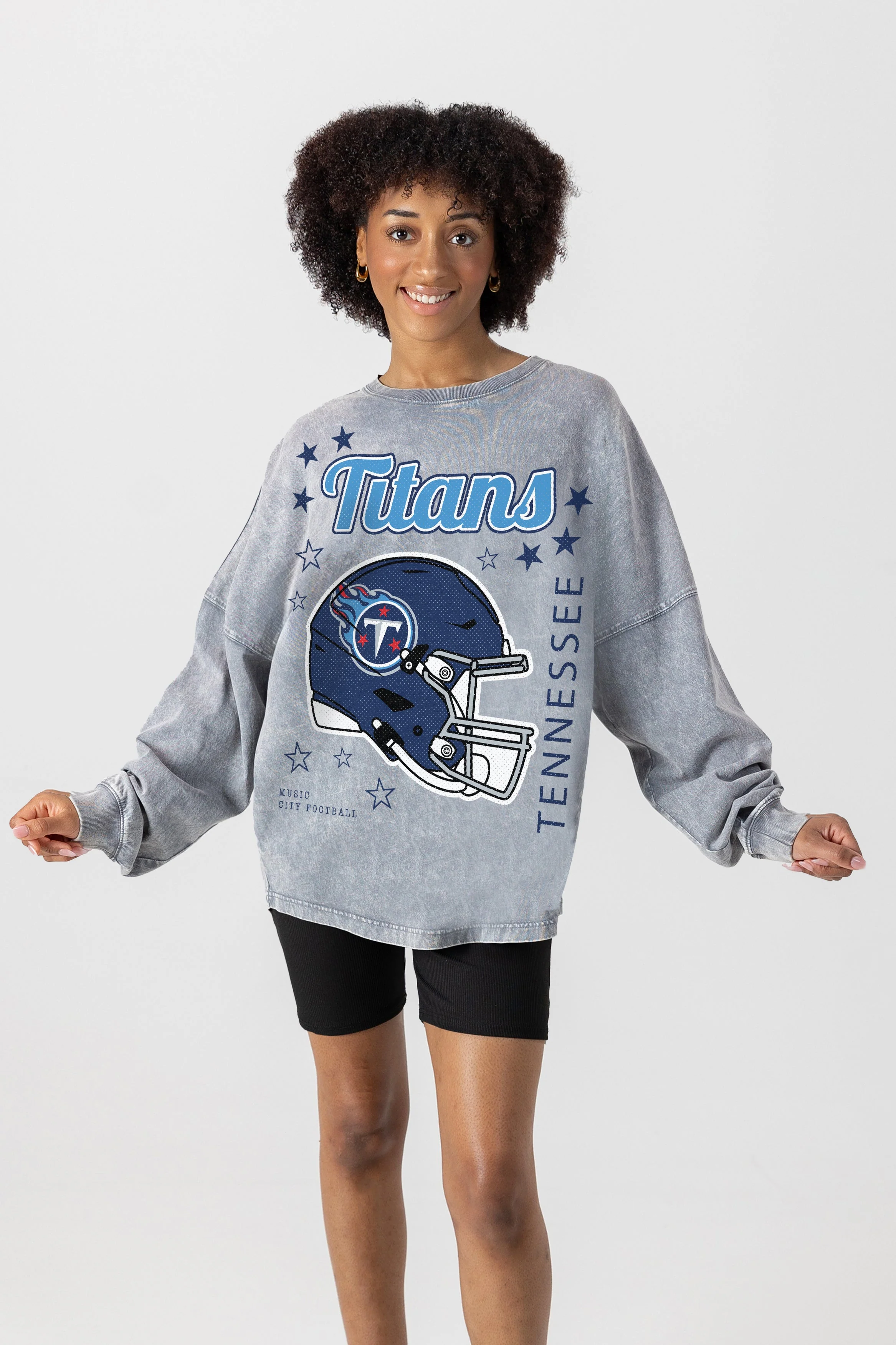 TENNESSEE TITANS Starbound Oversized Long-Sleeve Tee