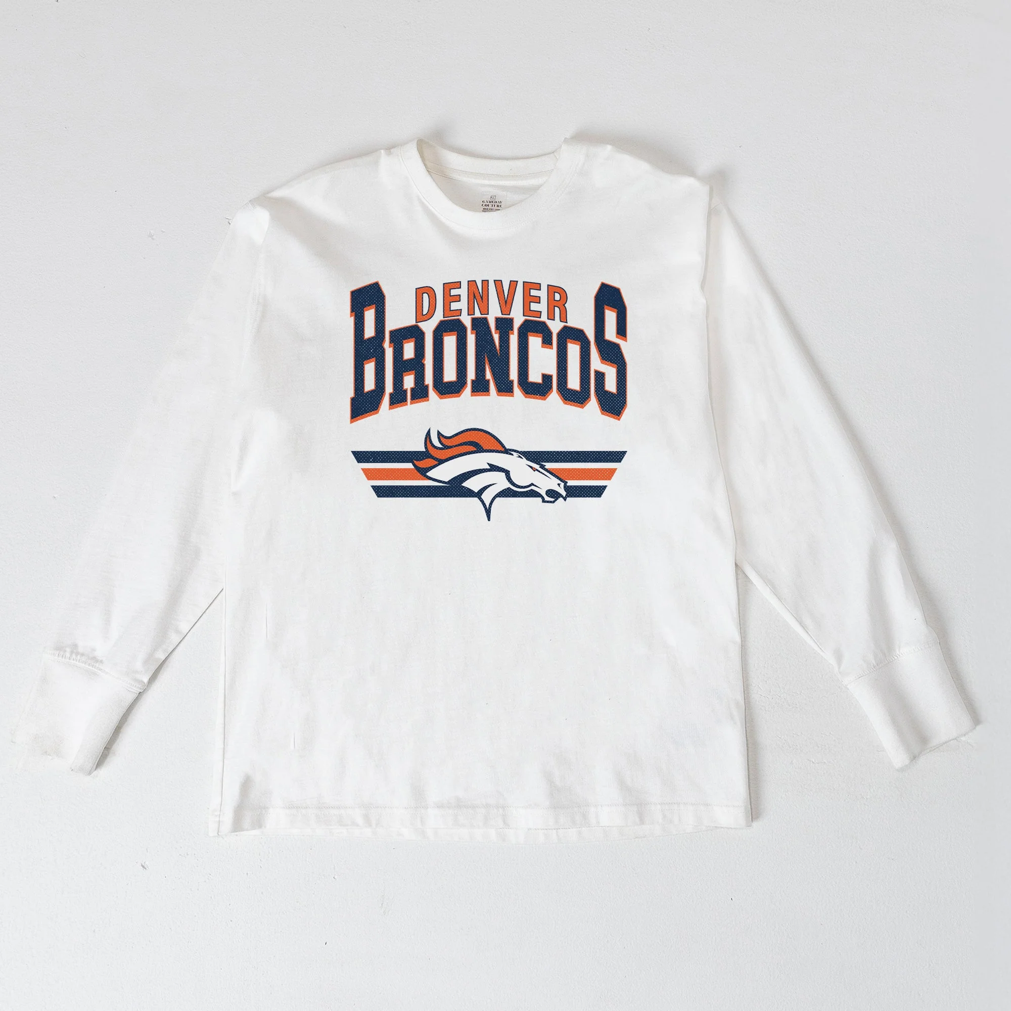 DENVER BRONCOS SWIFT STRIKE ESSENTIAL RELAXED FIT LONG SLEEVE TEE