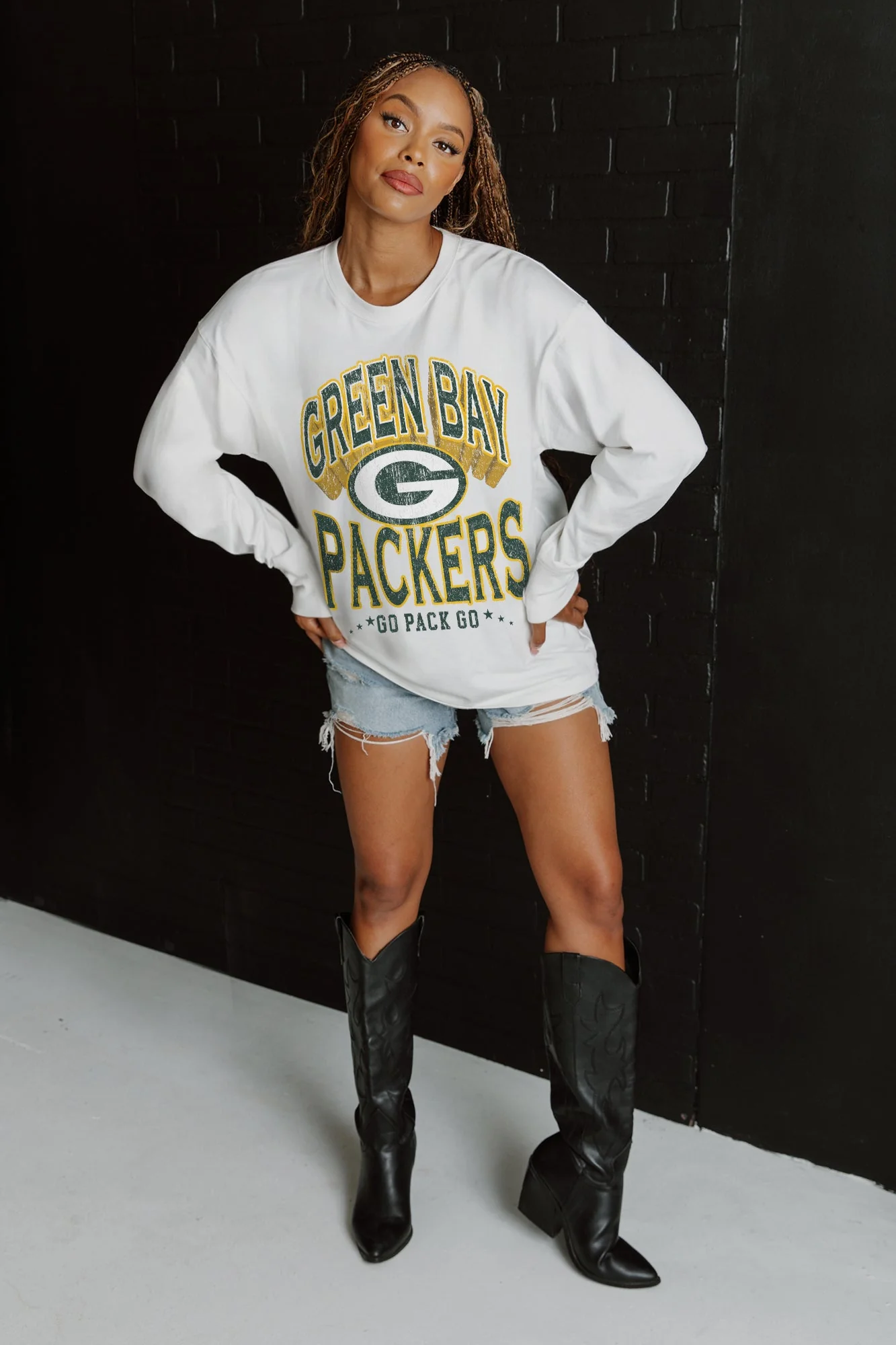 GREEN BAY PACKERS Time Out Midweight Long-Sleeve Tee