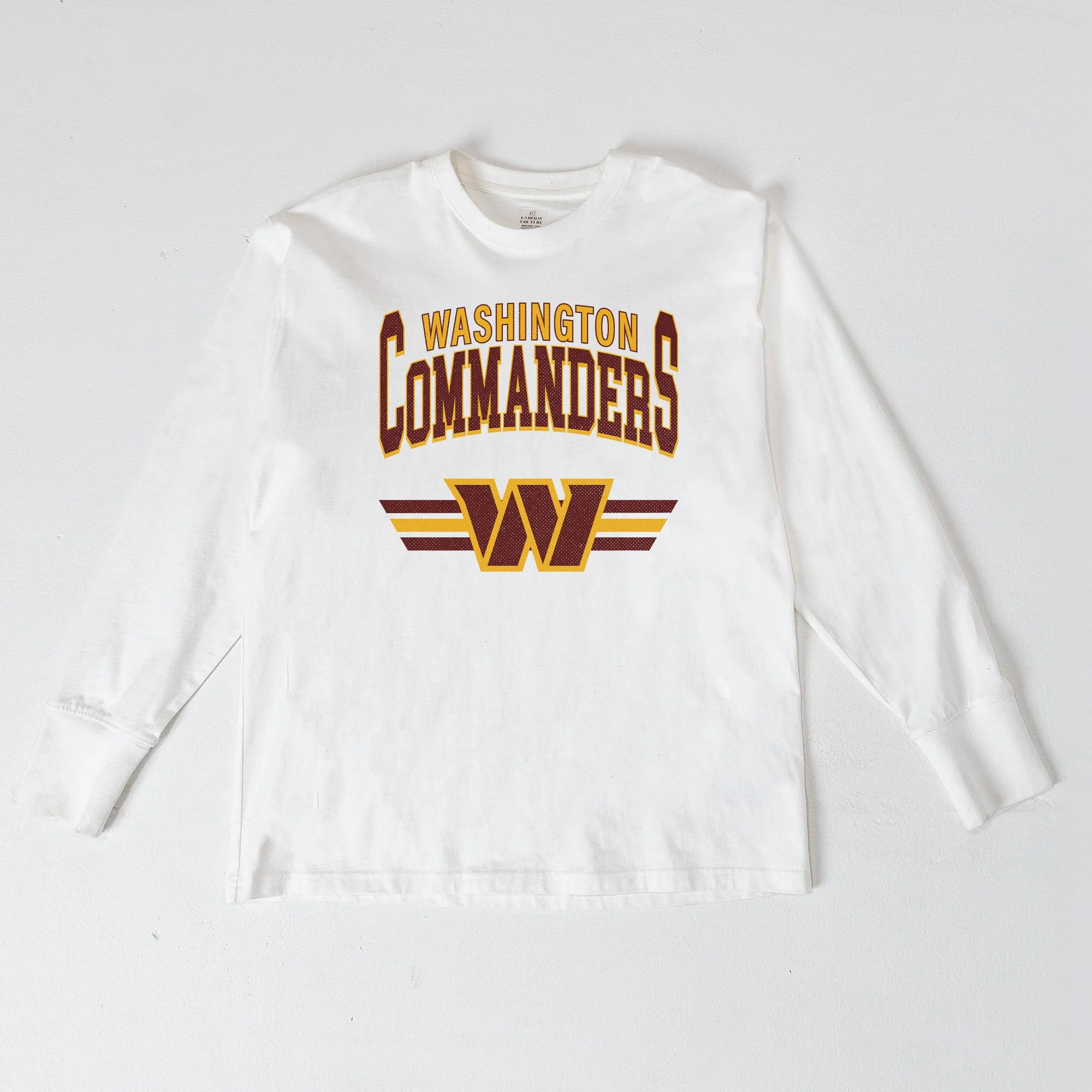 WASHINGTON COMMANDERS SWIFT STRIKE ESSENTIAL RELAXED FIT LONG SLEEVE TEE