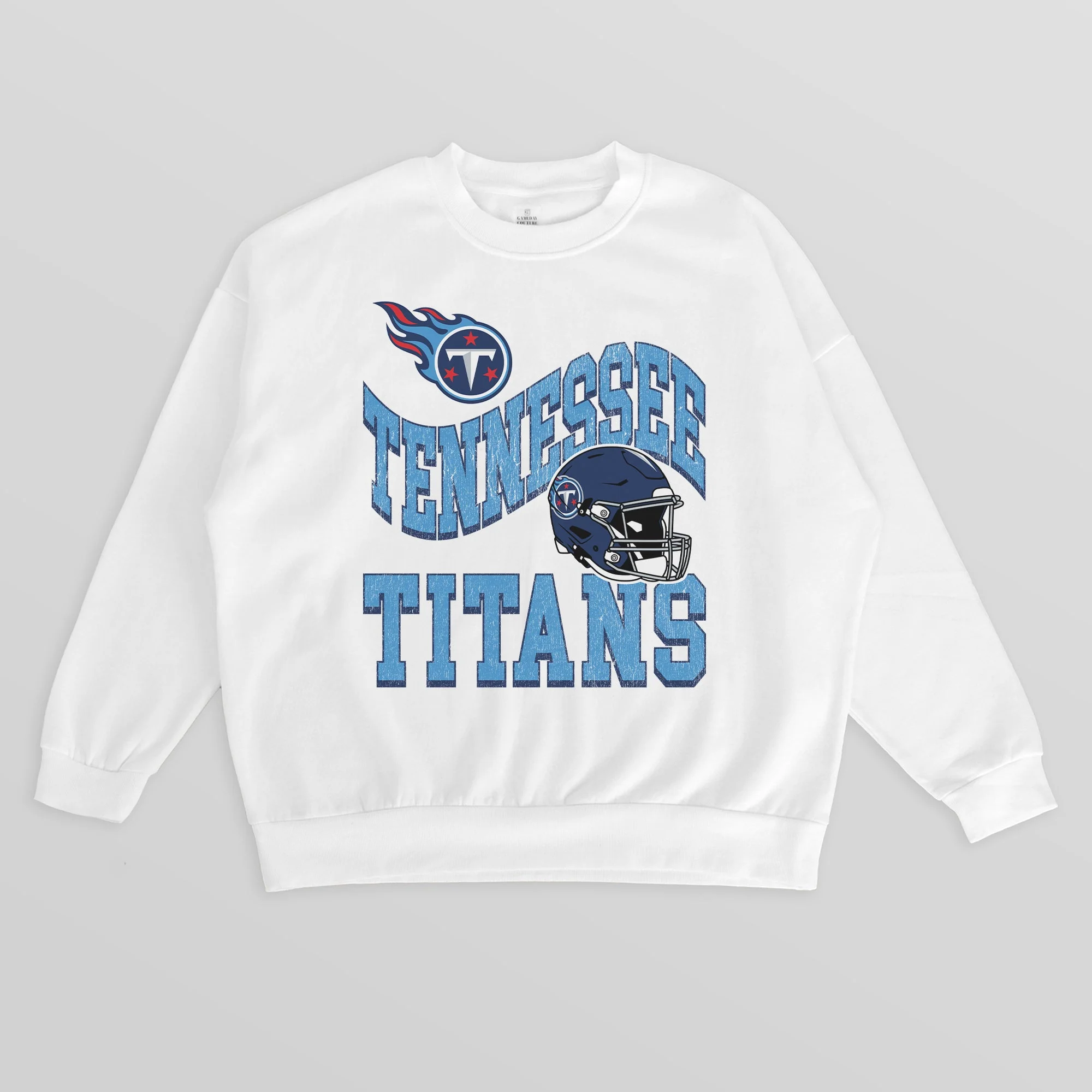TENNESSEE TITANS HARD EARNED PREMIUM FLEECE CREWNECK PULLOVER