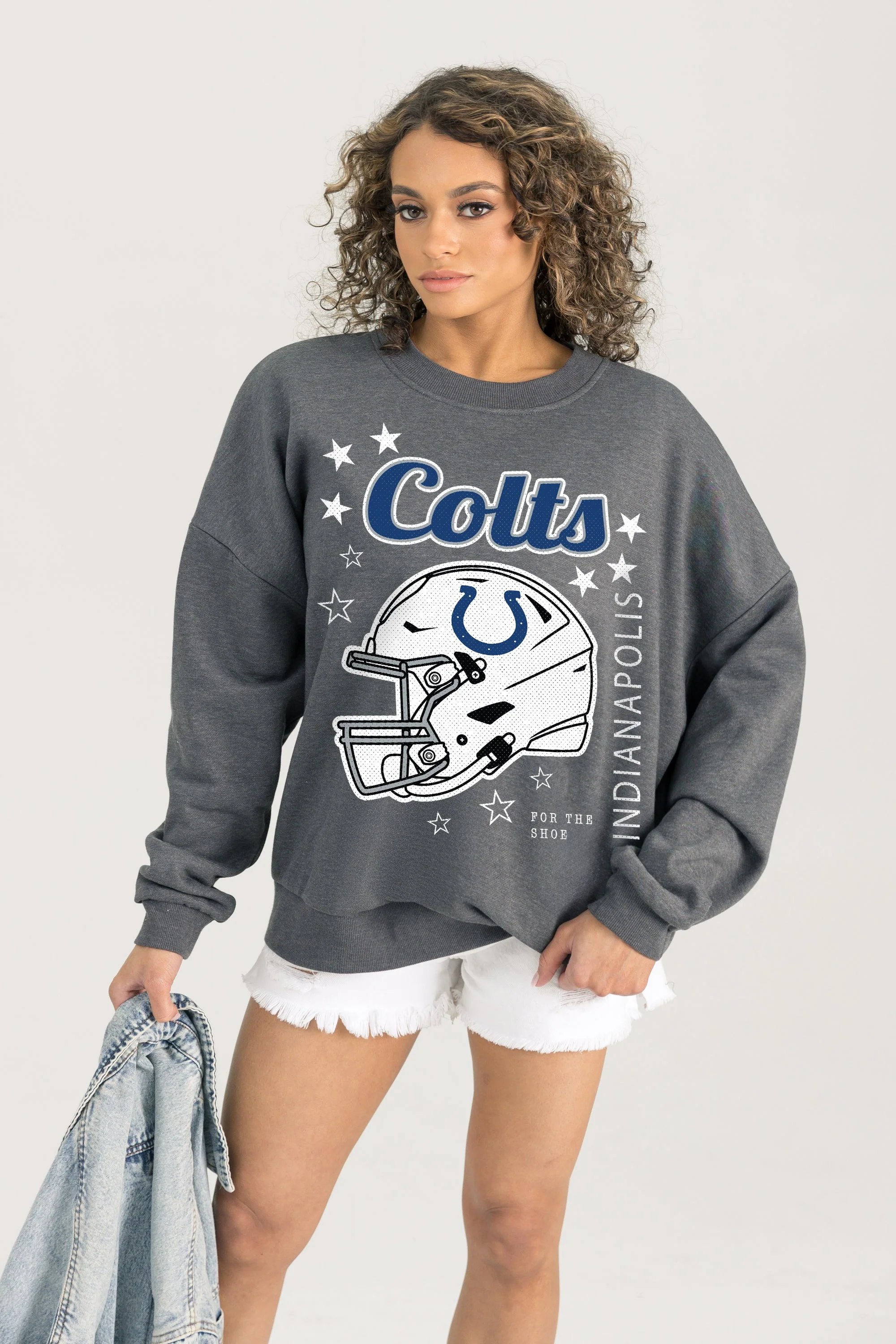 INDIANAPOLIS COLTS Ready To Rumble Fleece Crewneck Pullover