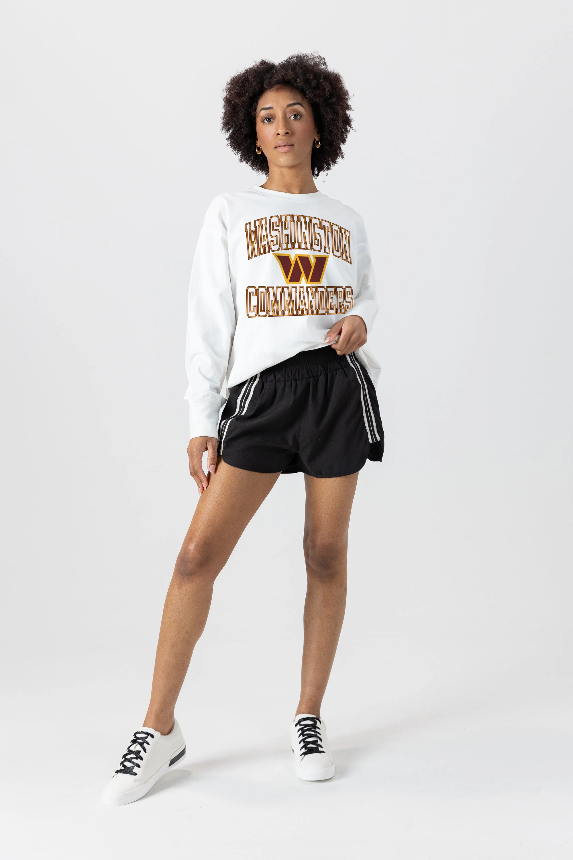 WASHINGTON COMMANDERS Mind Games Oversized Long-Sleeve Tee