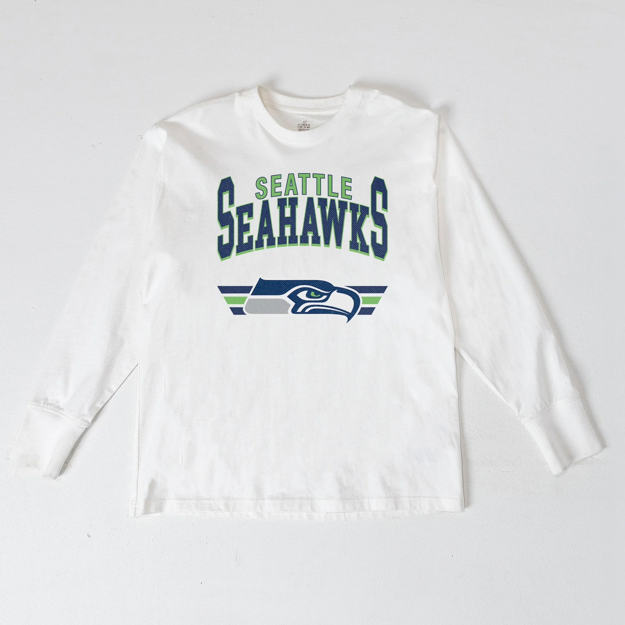 SEATTLE SEAHAWKS SWIFT STRIKE ESSENTIAL RELAXED FIT LONG SLEEVE TEE