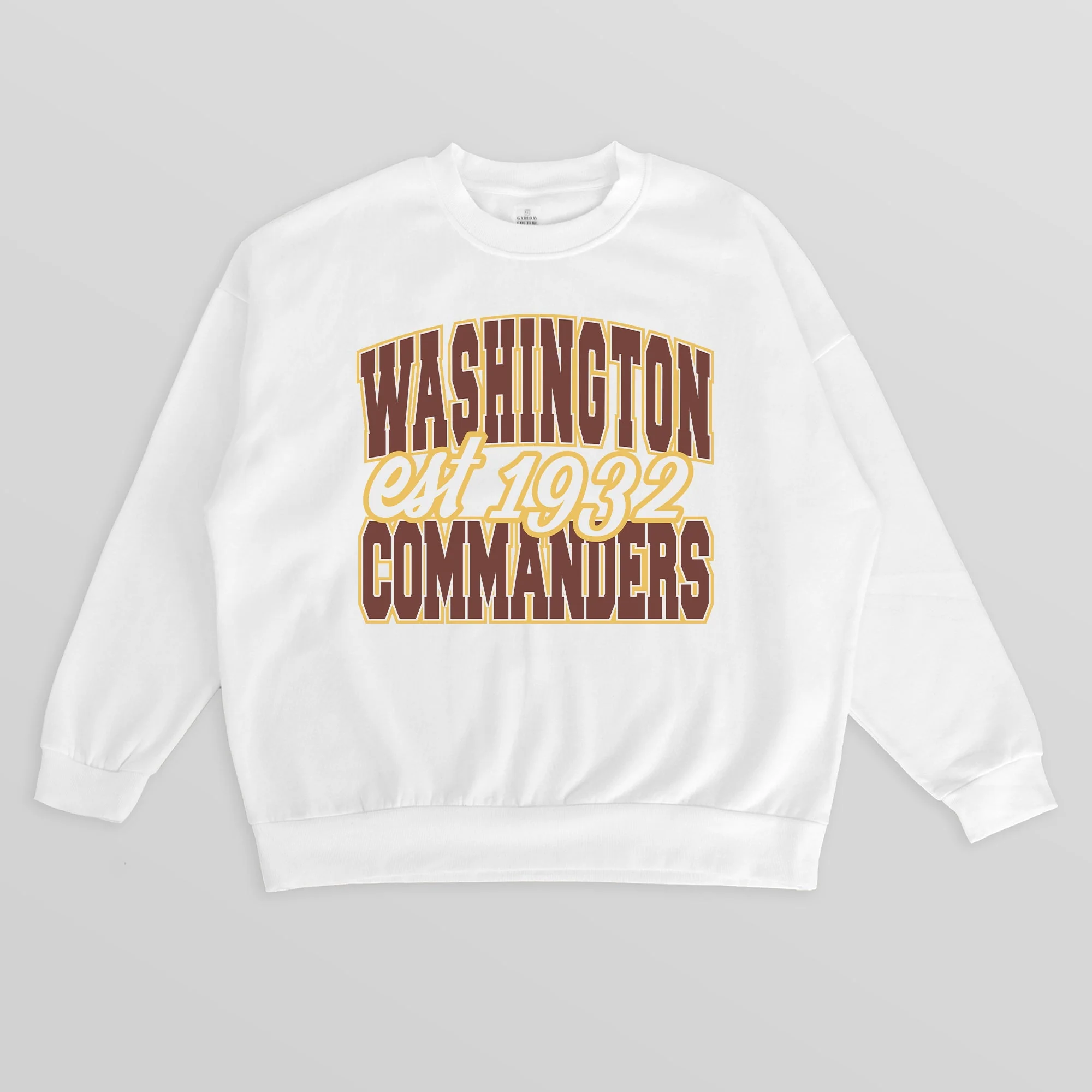 WASHINGTON COMMANDERS FADED FORMATION PREMIUM FLEECE CREWNECK PULLOVER