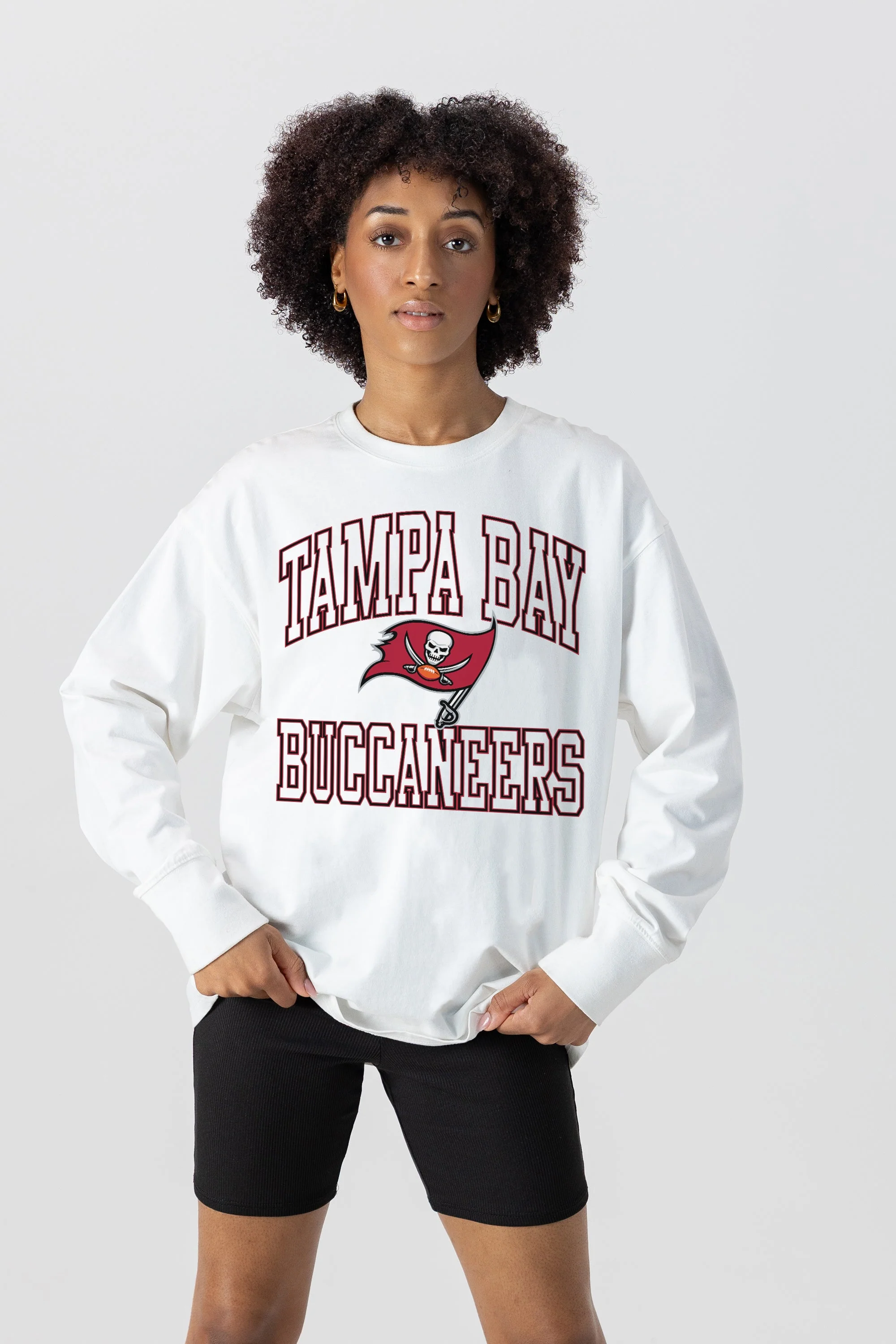 TAMPA BAY BUCCANEERS Mind Games Oversized Long-Sleeve Tee