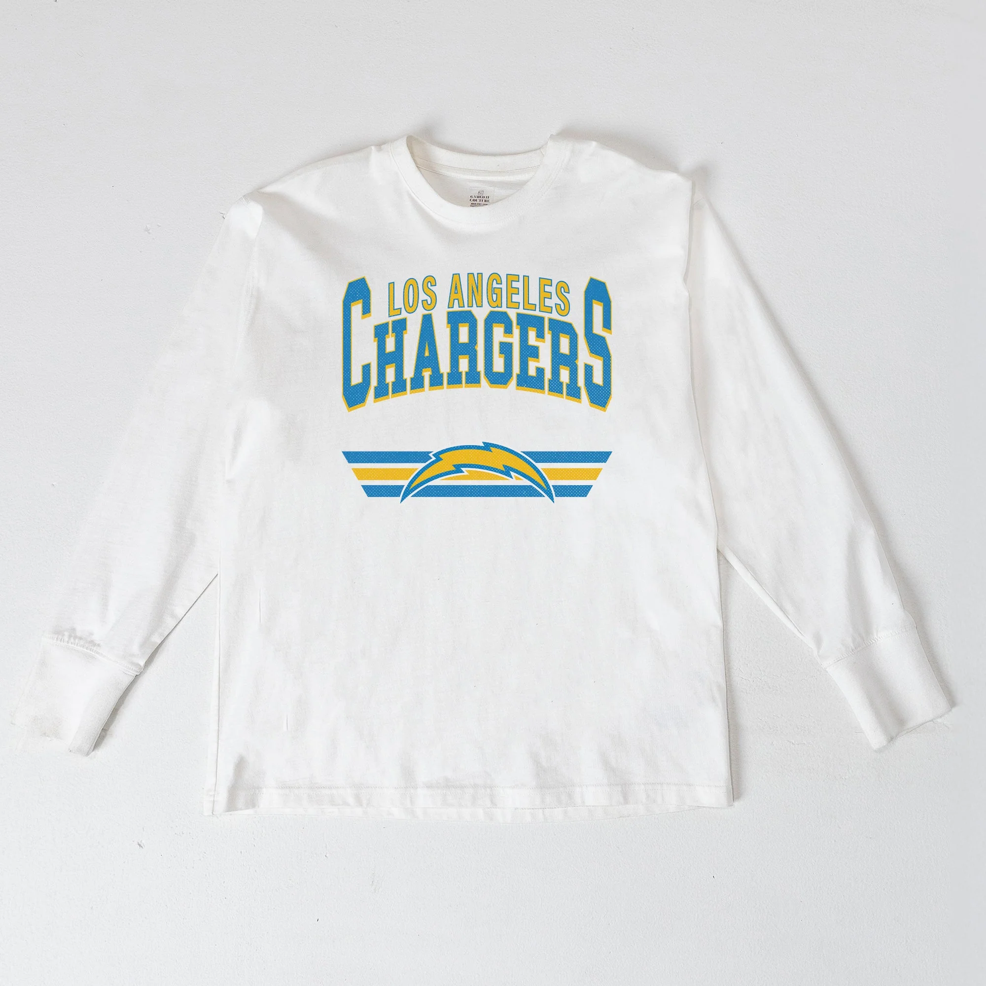 LOS ANGELES CHARGERS SWIFT STRIKE ESSENTIAL RELAXED FIT LONG SLEEVE TEE