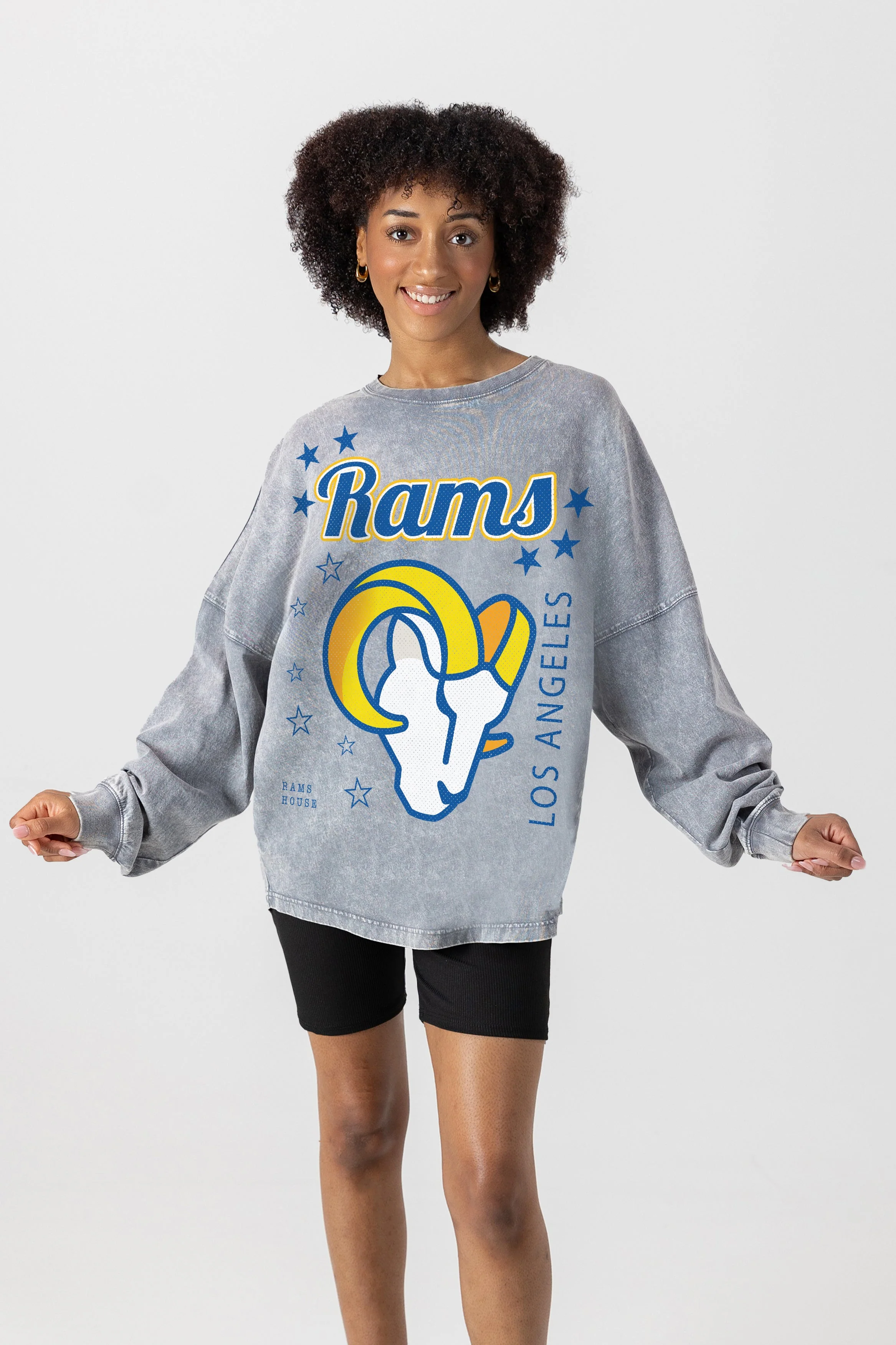 LOS ANGELES RAMS Starbound Oversized Long-Sleeve Tee