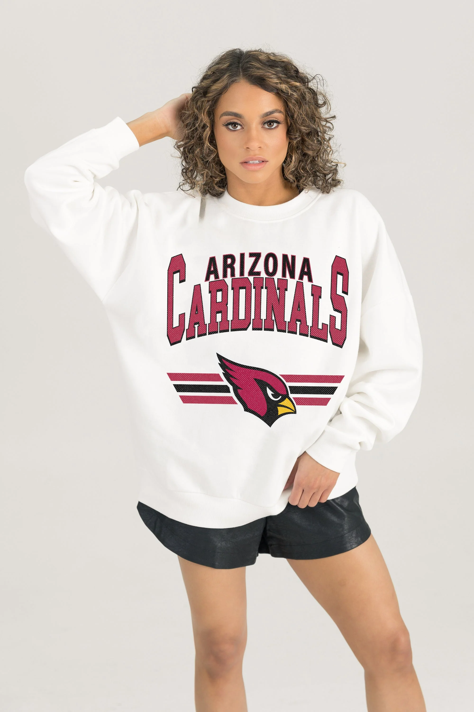 ARIZONA CARDINALS SWIFT STRIKE PREMIUM FLEECE CREWNECK PULLOVER
