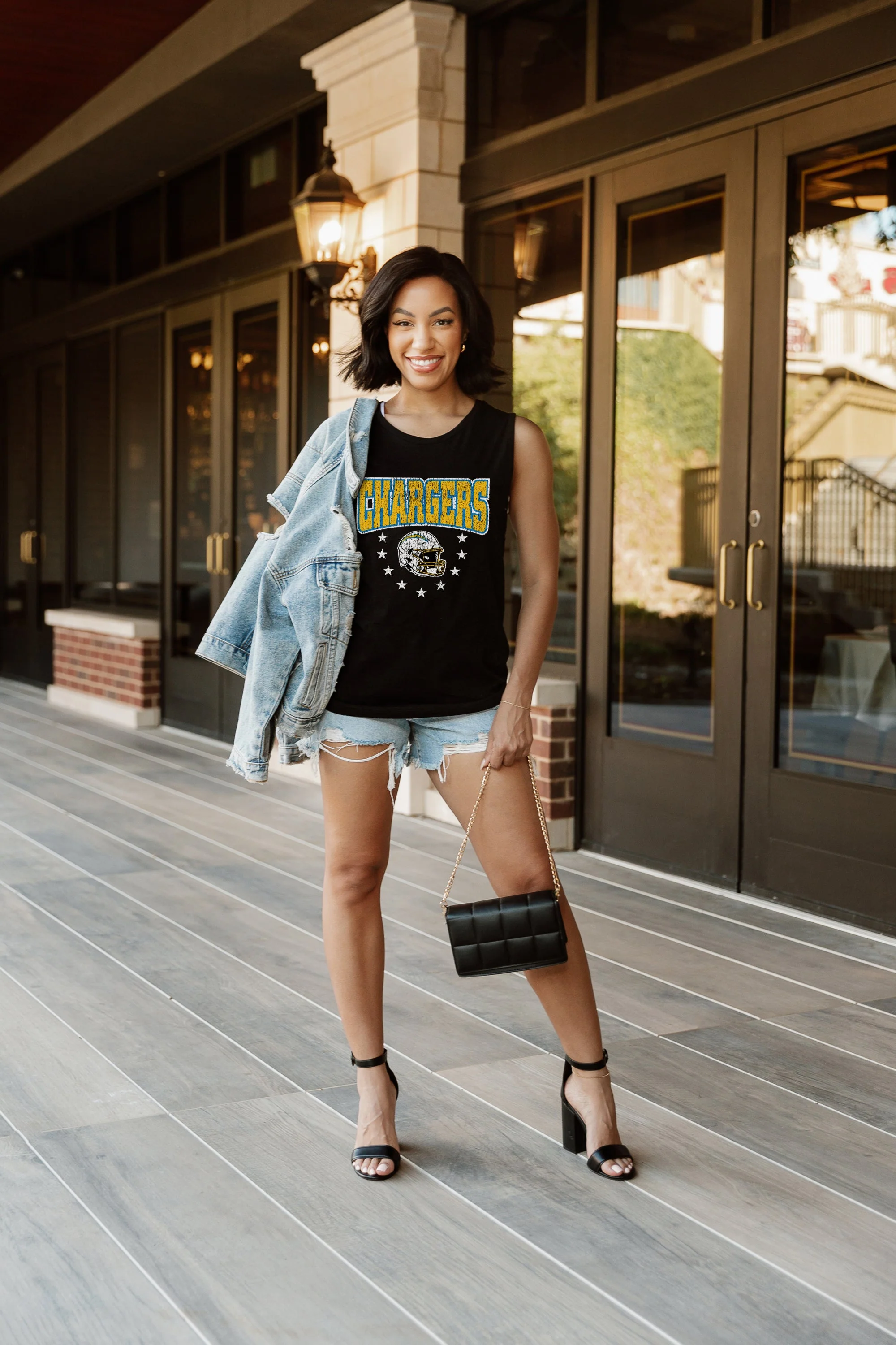LOS ANGELES CHARGERS Baby You're A Star Racerback Tank