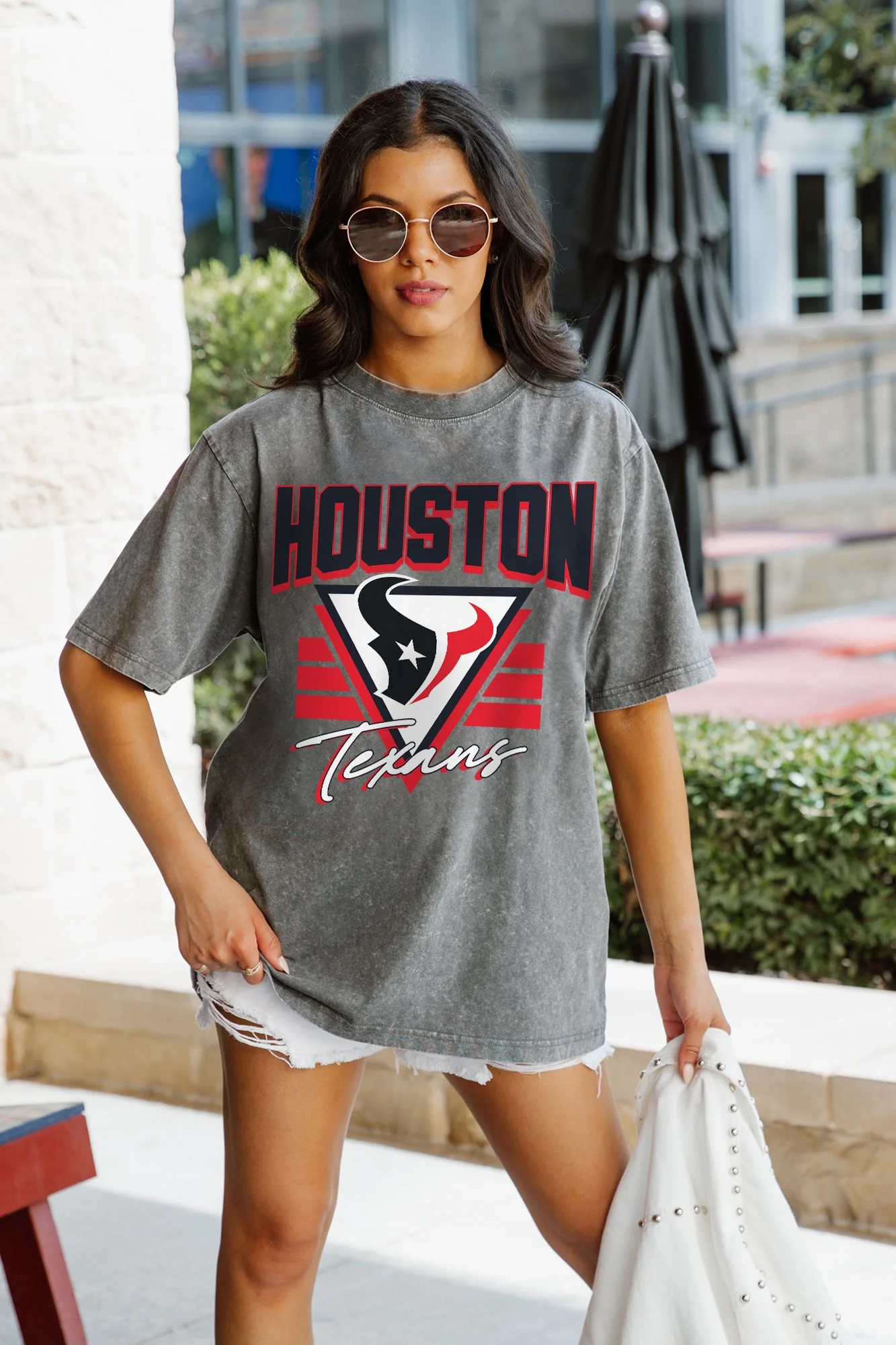 HOUSTON TEXANS Play It Forward Oversized Crewneck Tee