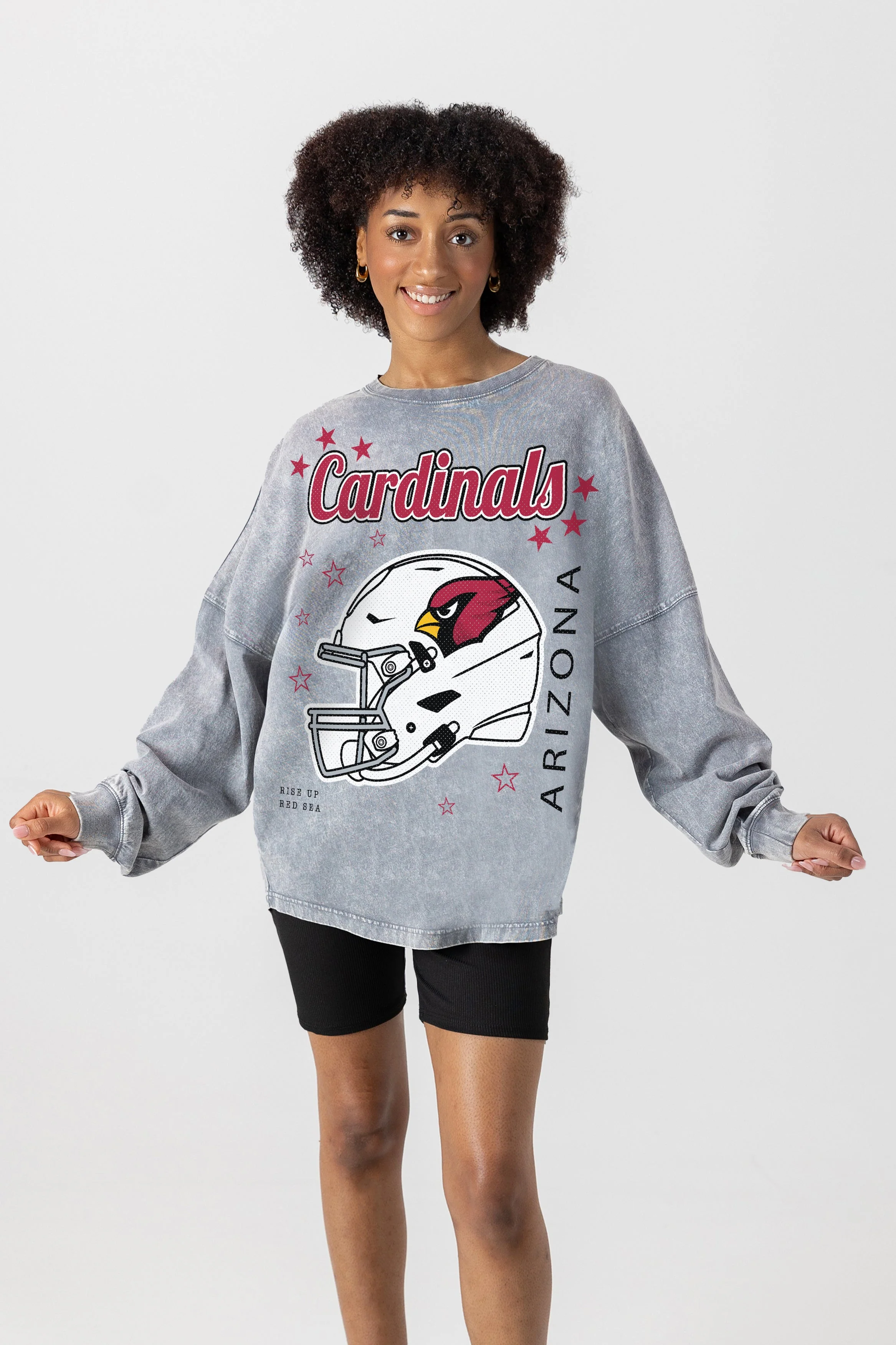 ARIZONA CARDINALS Starbound Oversized Long-Sleeve Tee