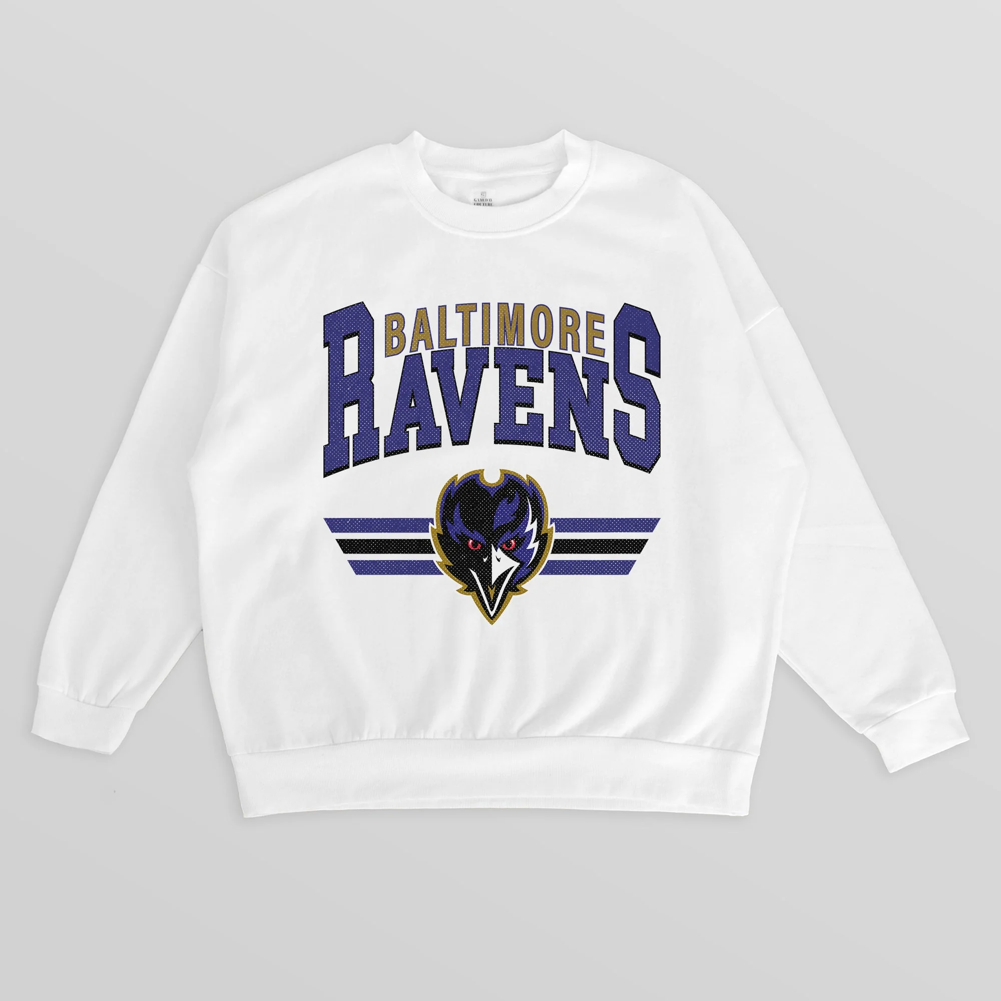BALTIMORE RAVENS SWIFT STRIKE PREMIUM FLEECE CREWNECK PULLOVER