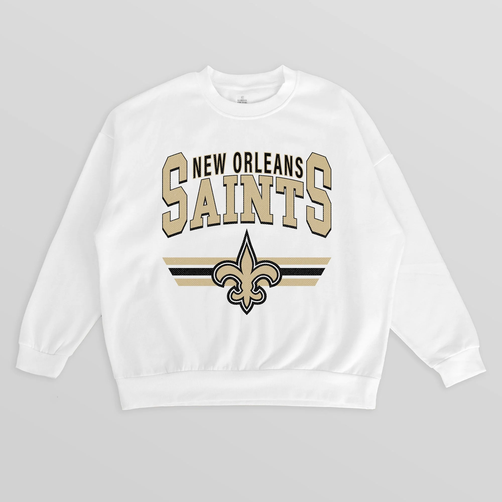 NEW ORLEANS SAINTS SWIFT STRIKE PREMIUM FLEECE CREWNECK PULLOVER