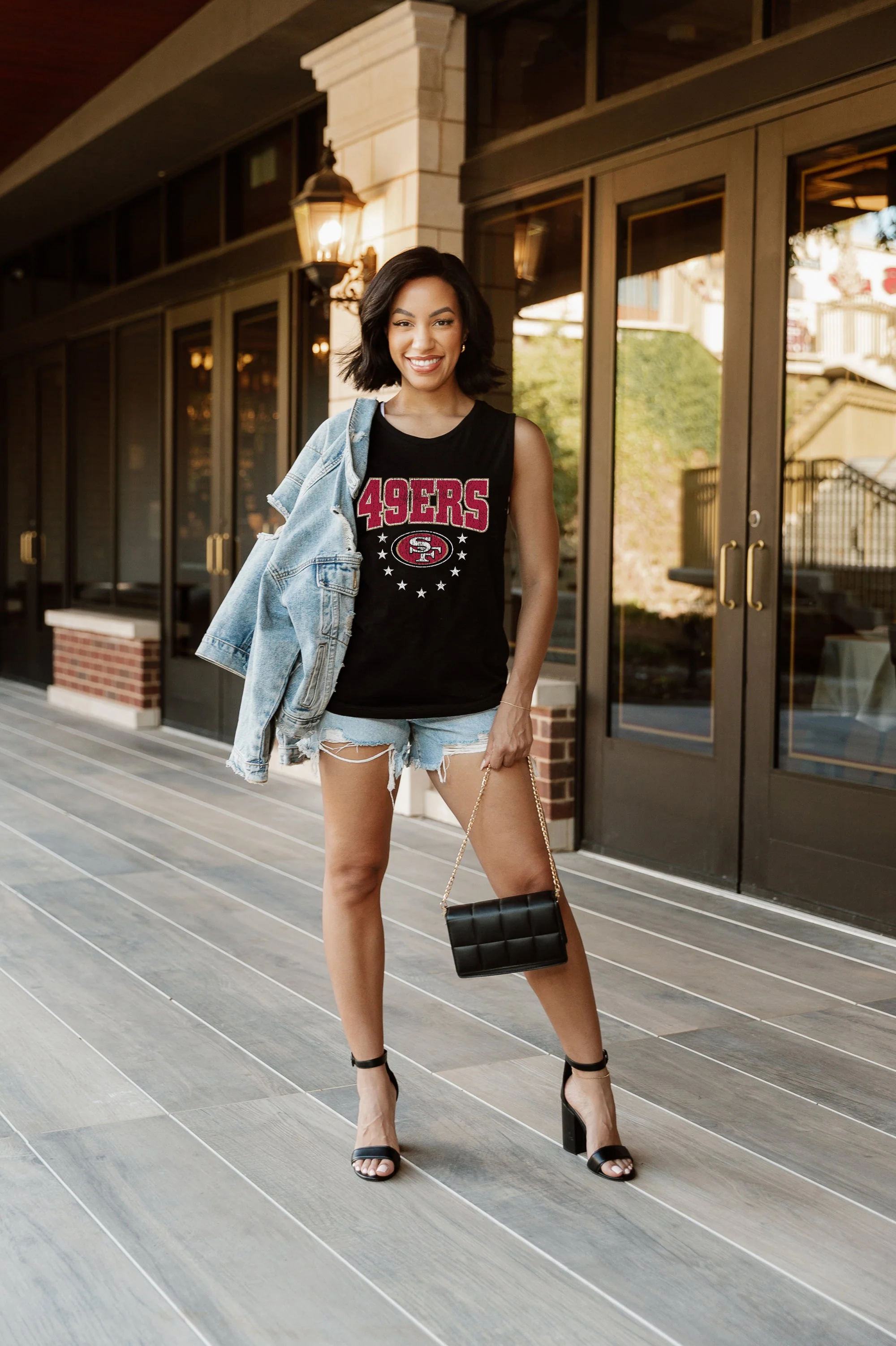 SAN FRANCISCO 49ERS Baby You're A Star Racerback Tank
