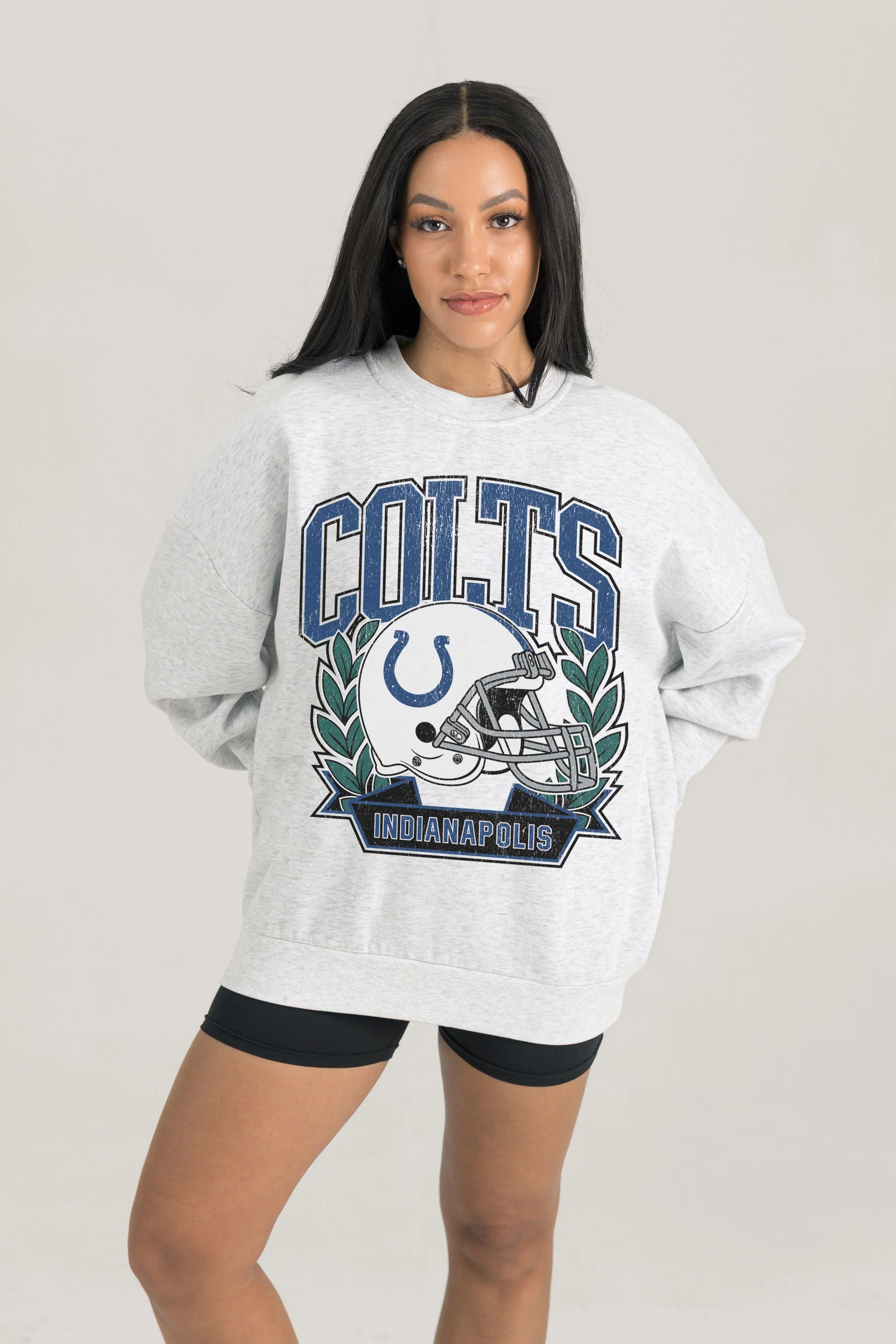 INDIANAPOLIS COLTS Heritage Fleece Crewneck Pullover