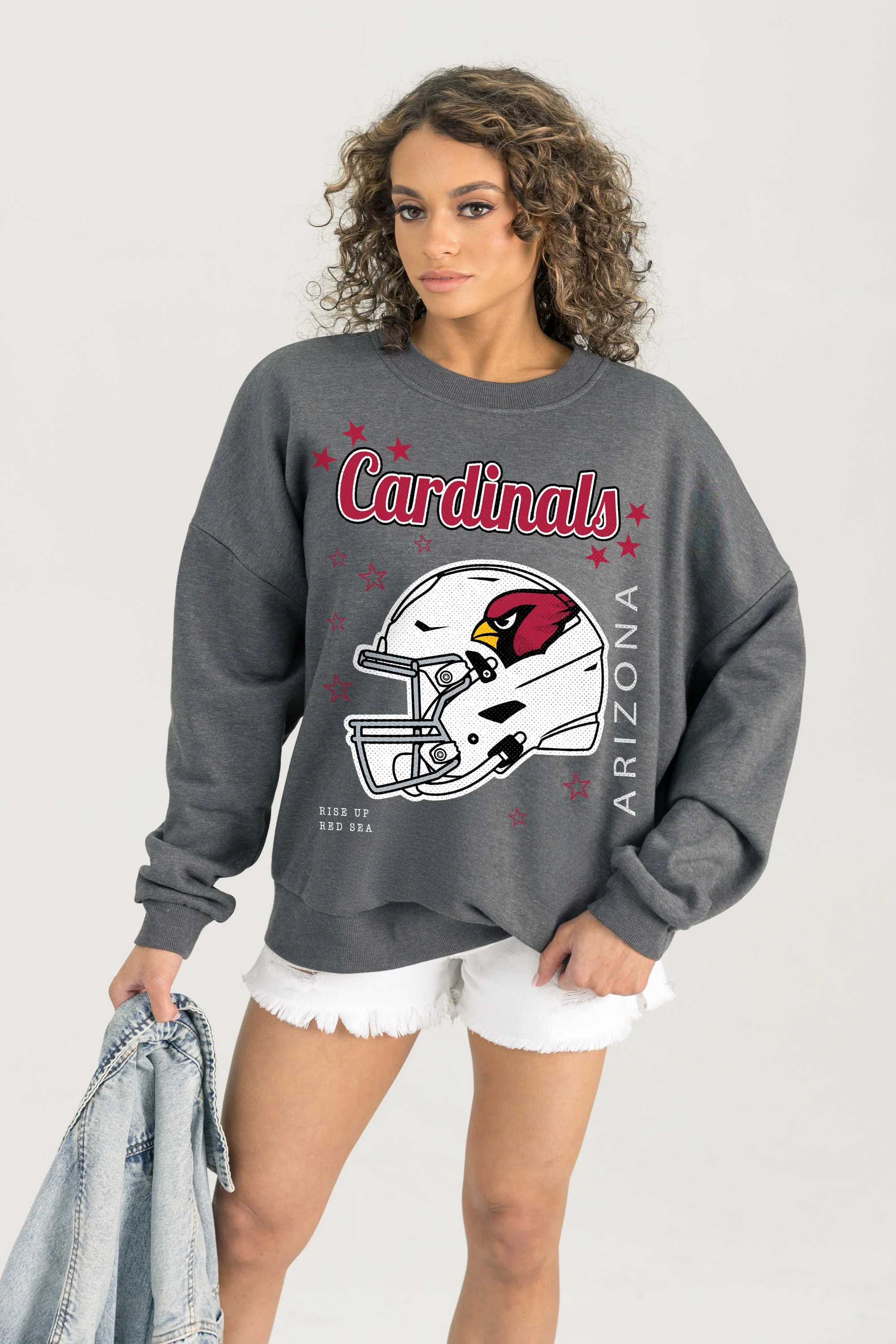 ARIZONA CARDINALS Ready To Rumble Fleece Crewneck Pullover