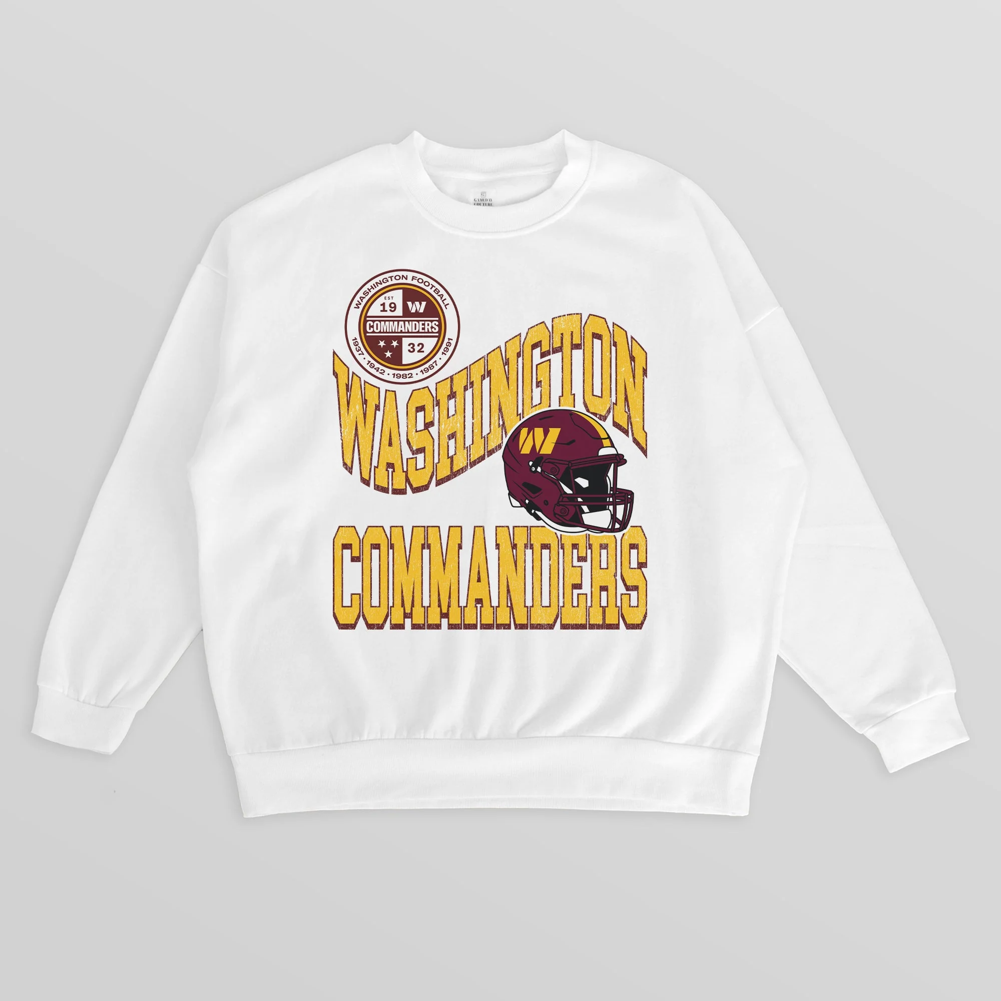 WASHINGTON COMMANDERS HARD EARNED PREMIUM FLEECE CREWNECK PULLOVER