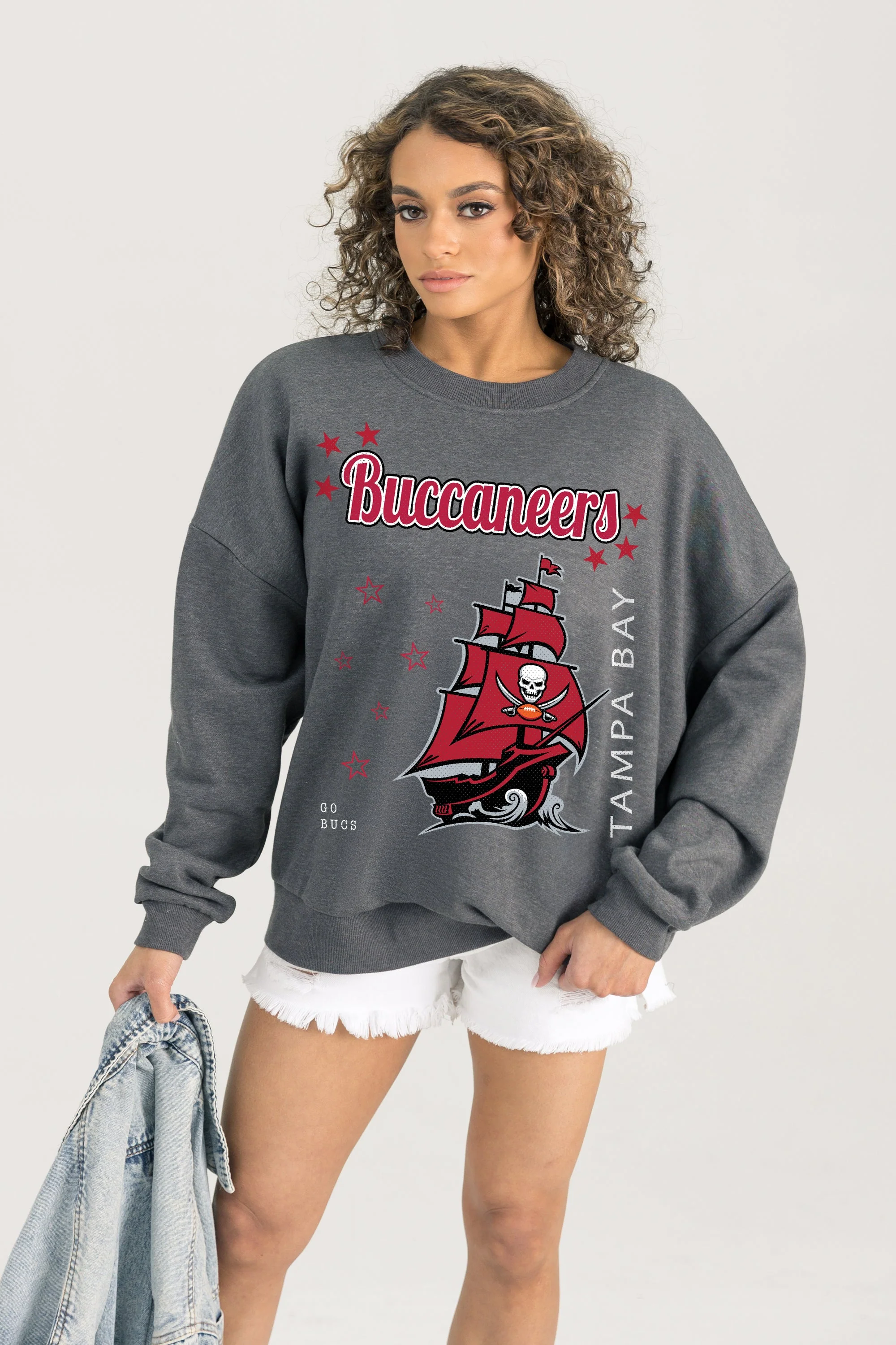 TAMPA BAY BUCCANEERS Ready To Rumble Fleece Crewneck Pullover