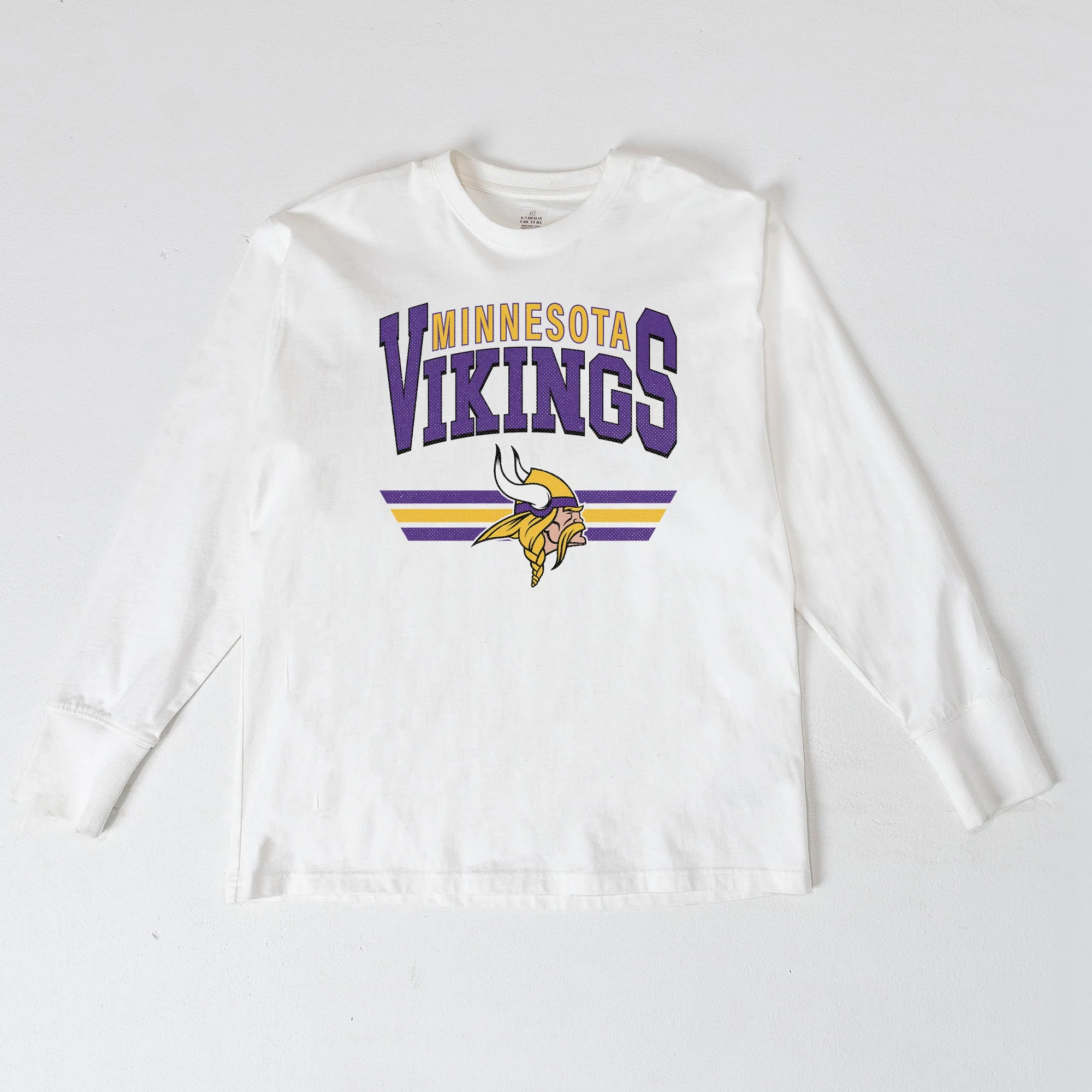 MINNESOTA VIKINGS SWIFT STRIKE ESSENTIAL RELAXED FIT LONG SLEEVE TEE
