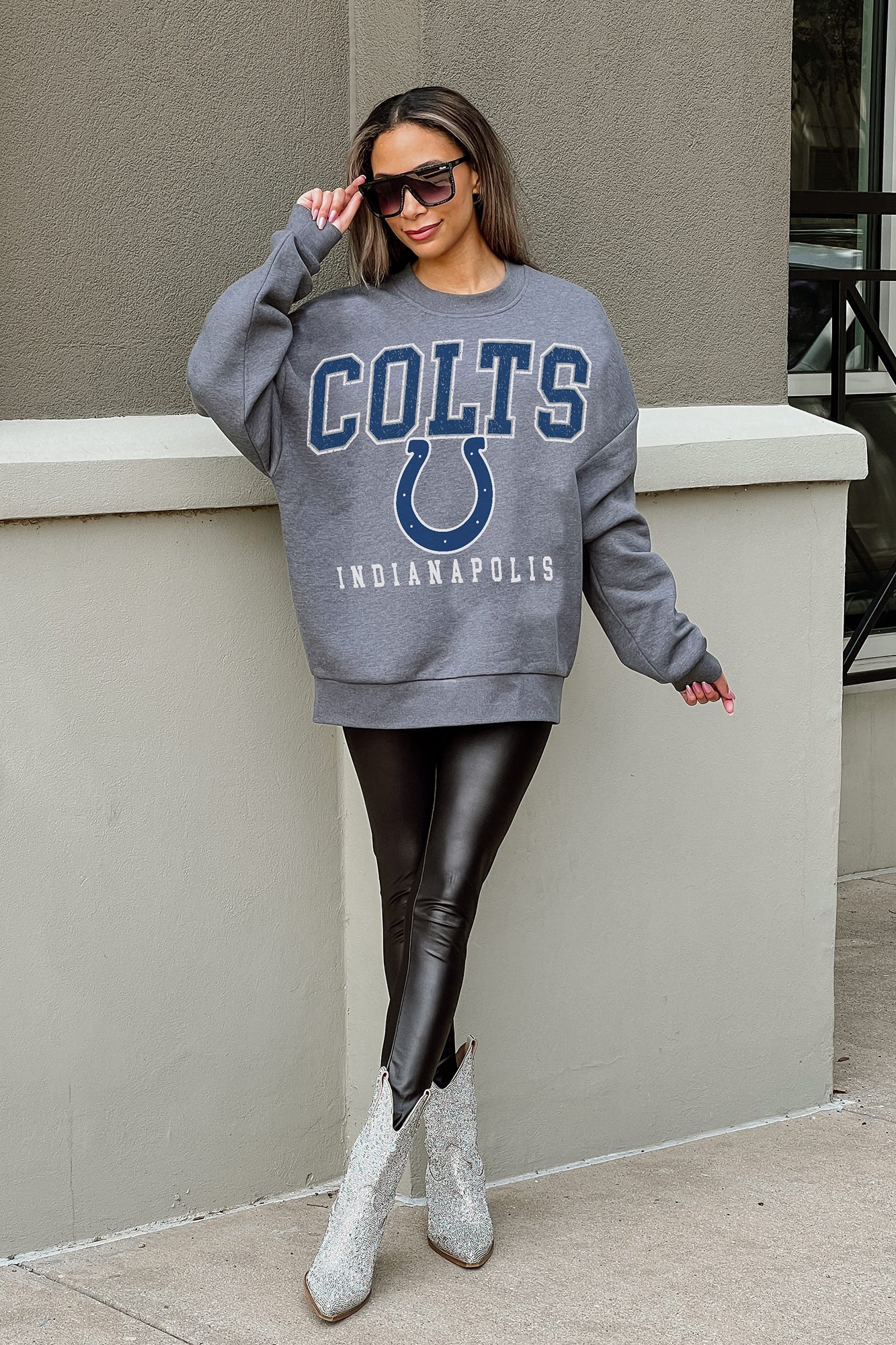 INDIANAPOLIS COLTS Bring The Energy Crewneck Pullover