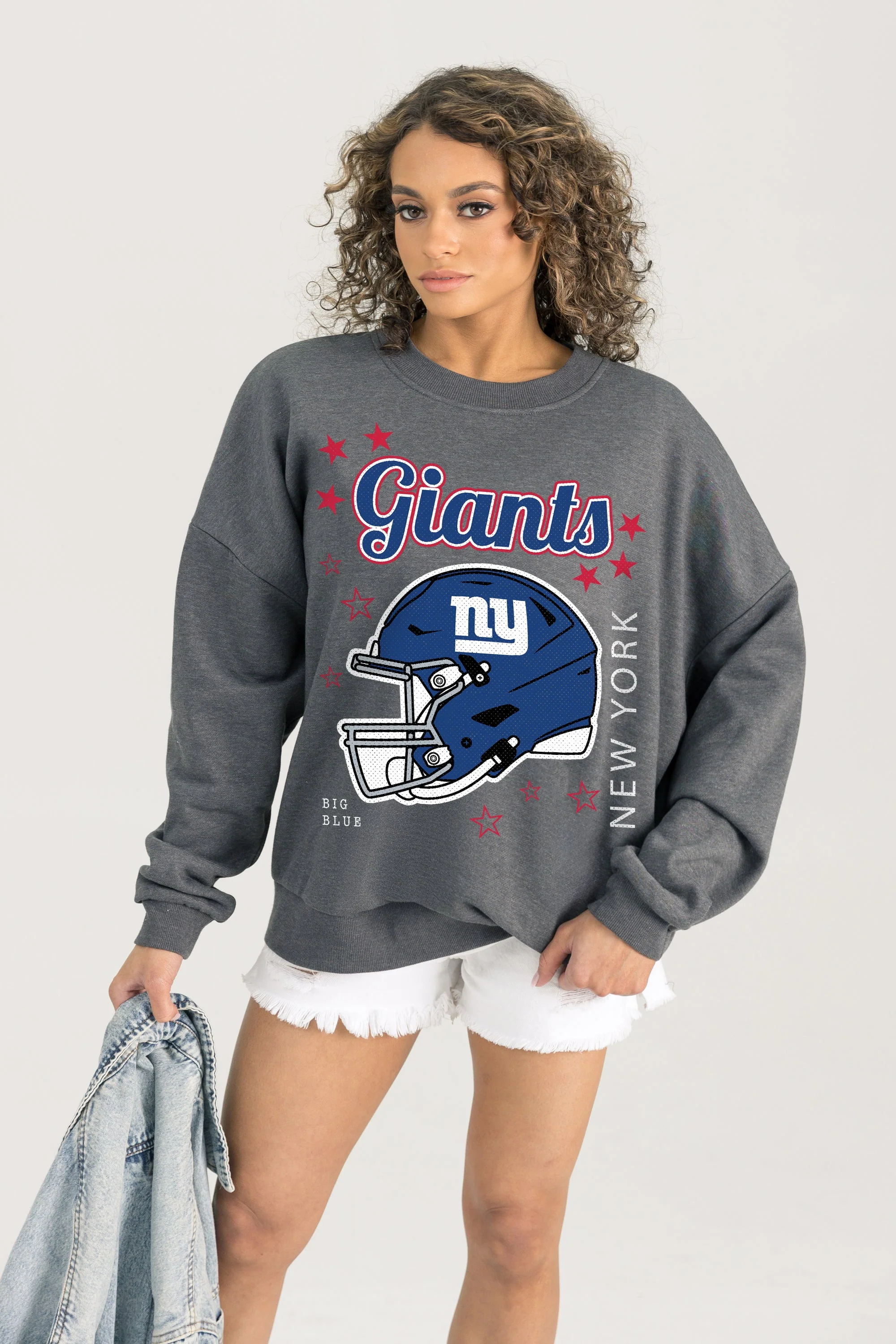 NEW YORK GIANTS Ready To Rumble Fleece Crewneck Pullover
