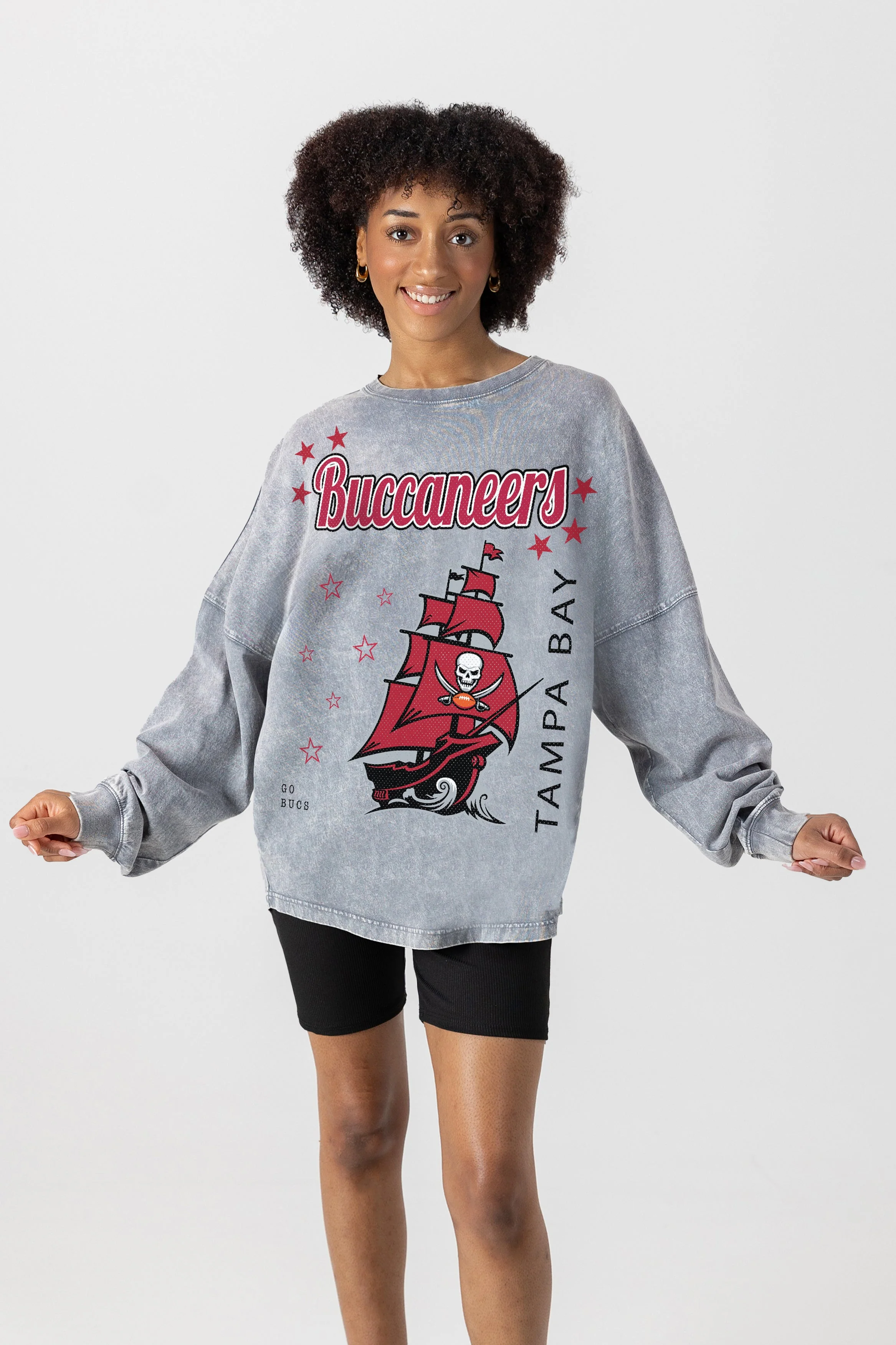 TAMPA BAY BUCCANEERS Starbound Oversized Long-Sleeve Tee