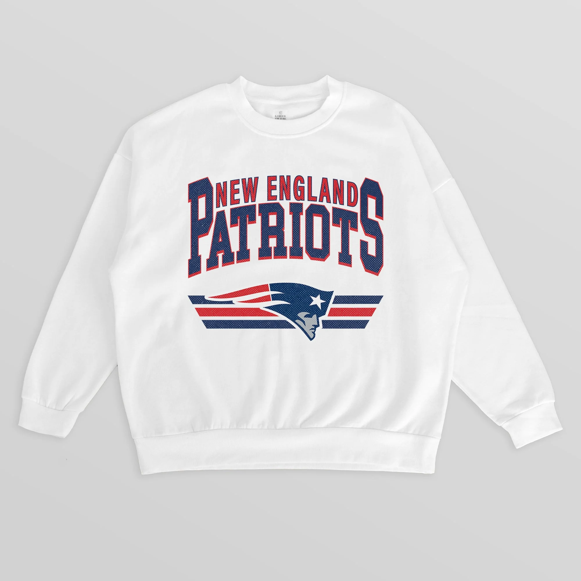 NEW ENGLAND PATRIOTS SWIFT STRIKE PREMIUM FLEECE CREWNECK PULLOVER