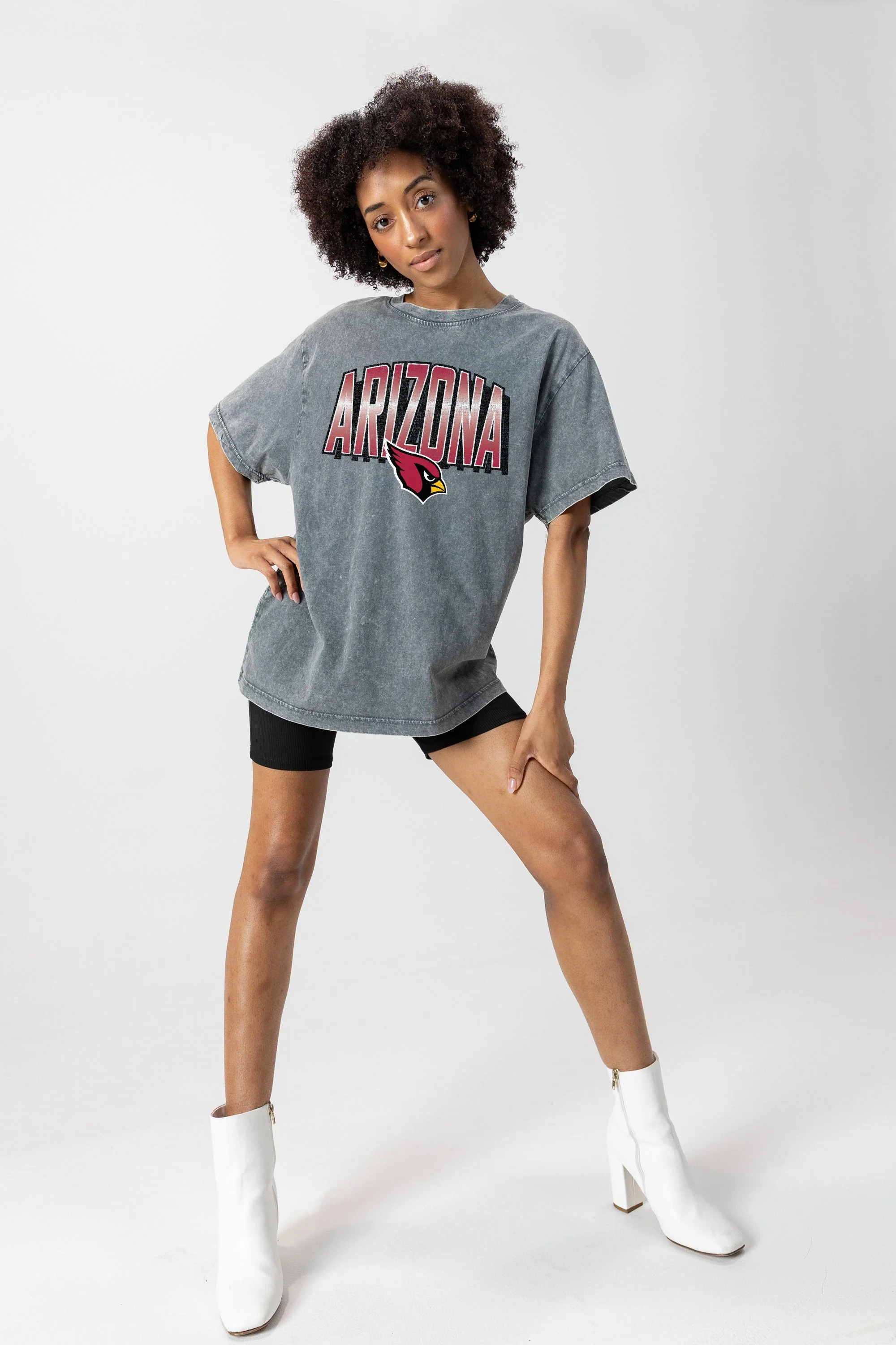 ARIZONA CARDINALS Peak Performance Oversized Crewneck Tee