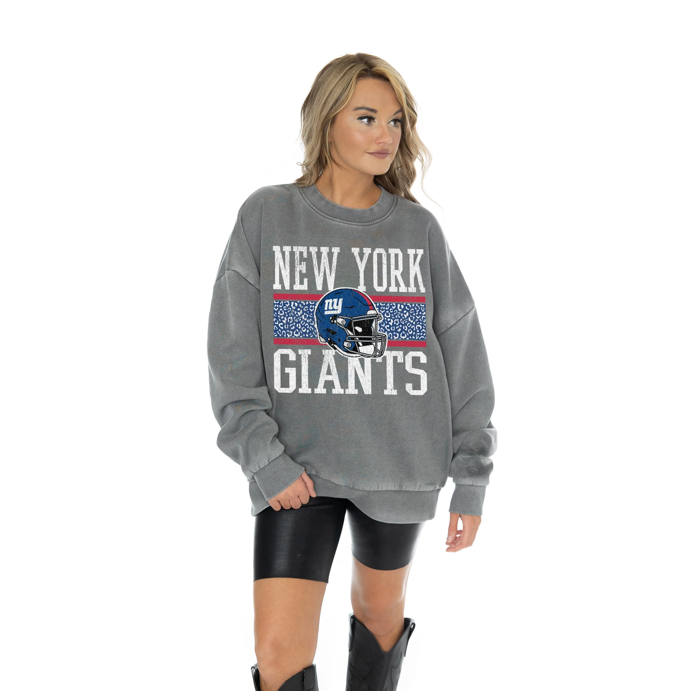 NEW YORK GIANTS In The Wild Oversized Crewneck Fleece