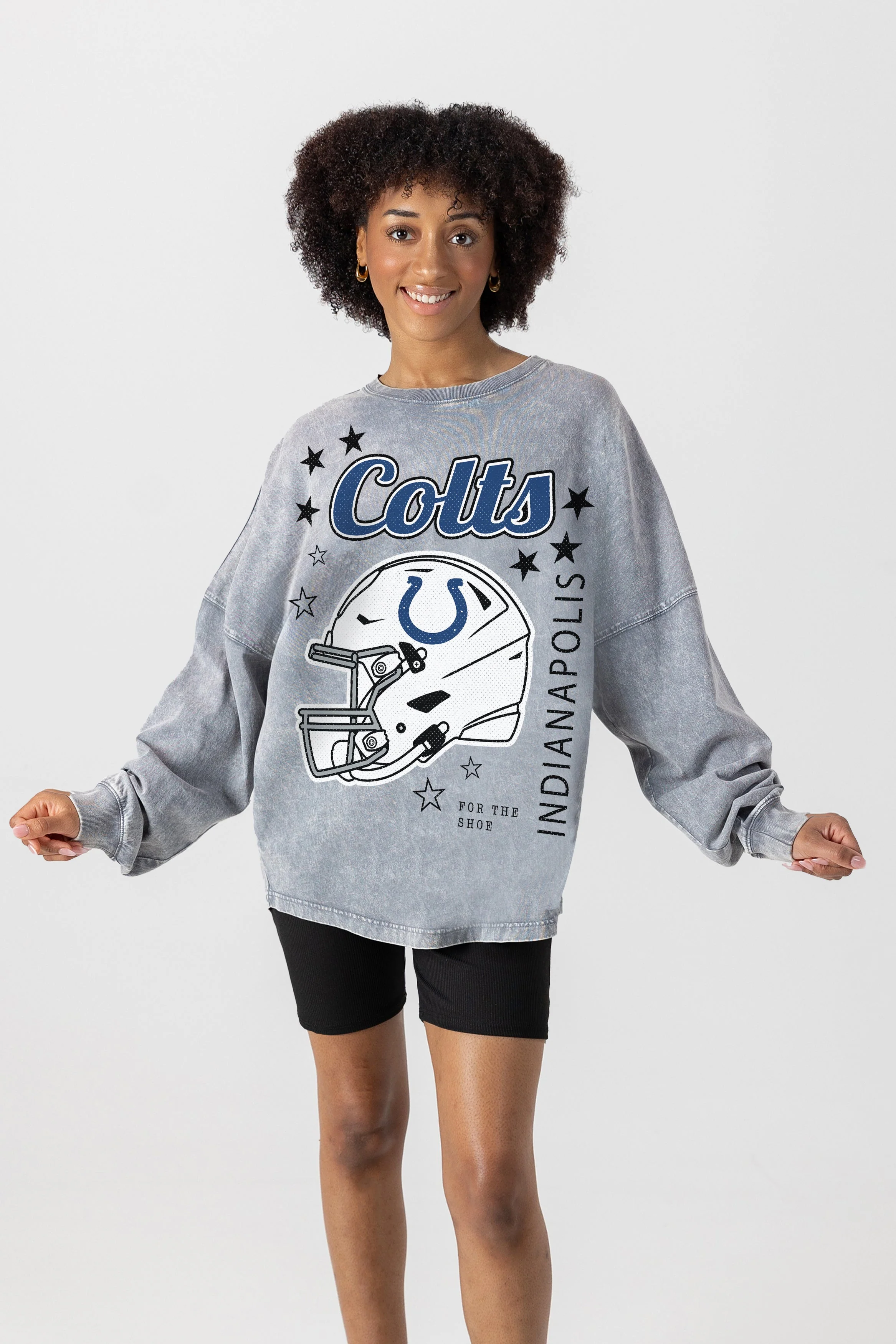 INDIANAPOLIS COLTS Starbound Oversized Long-Sleeve Tee