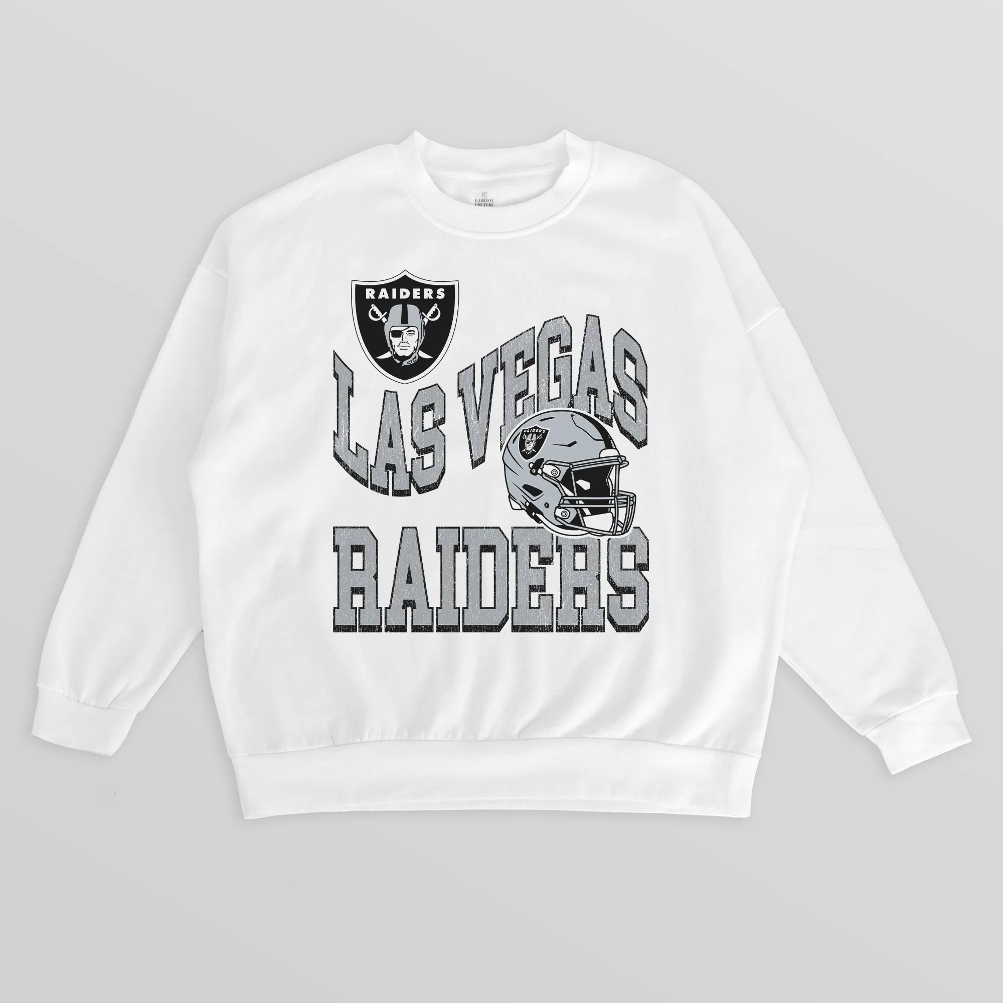 LAS VEGAS RAIDERS HARD EARNED PREMIUM FLEECE CREWNECK PULLOVER