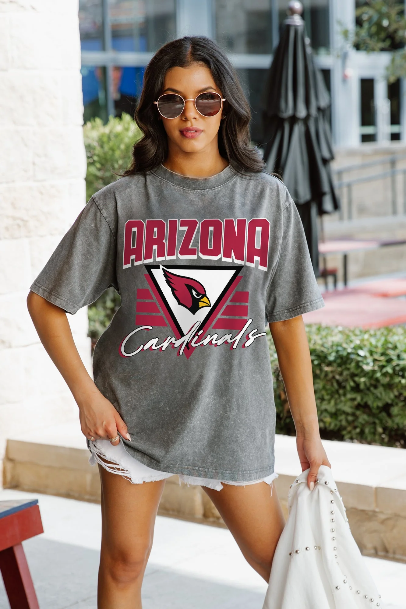 ARIZONA CARDINALS Play It Forward Oversized Crewneck Tee