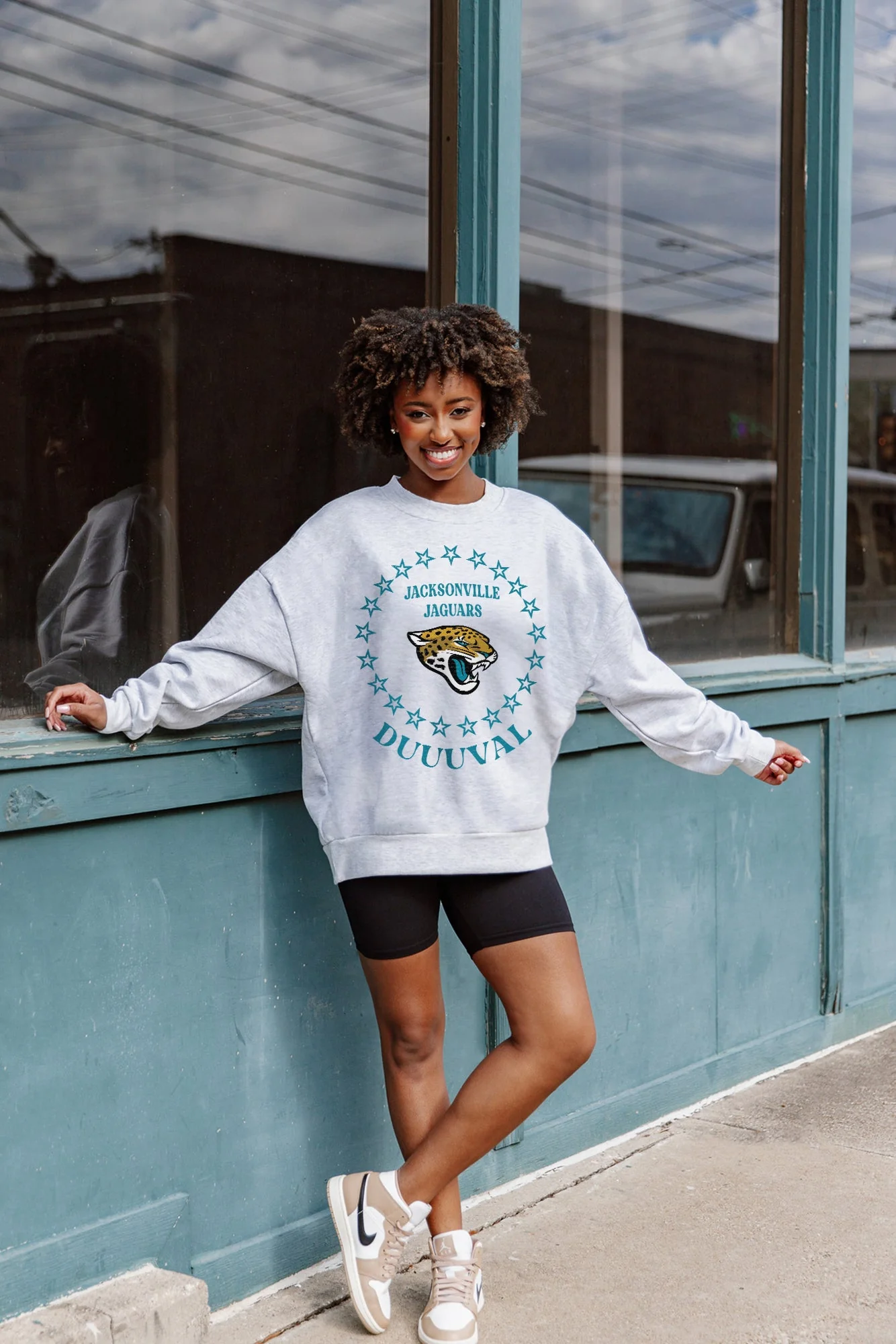 JACKSONVILLE JAGUARS Superstar Fleece Crewneck Pullover
