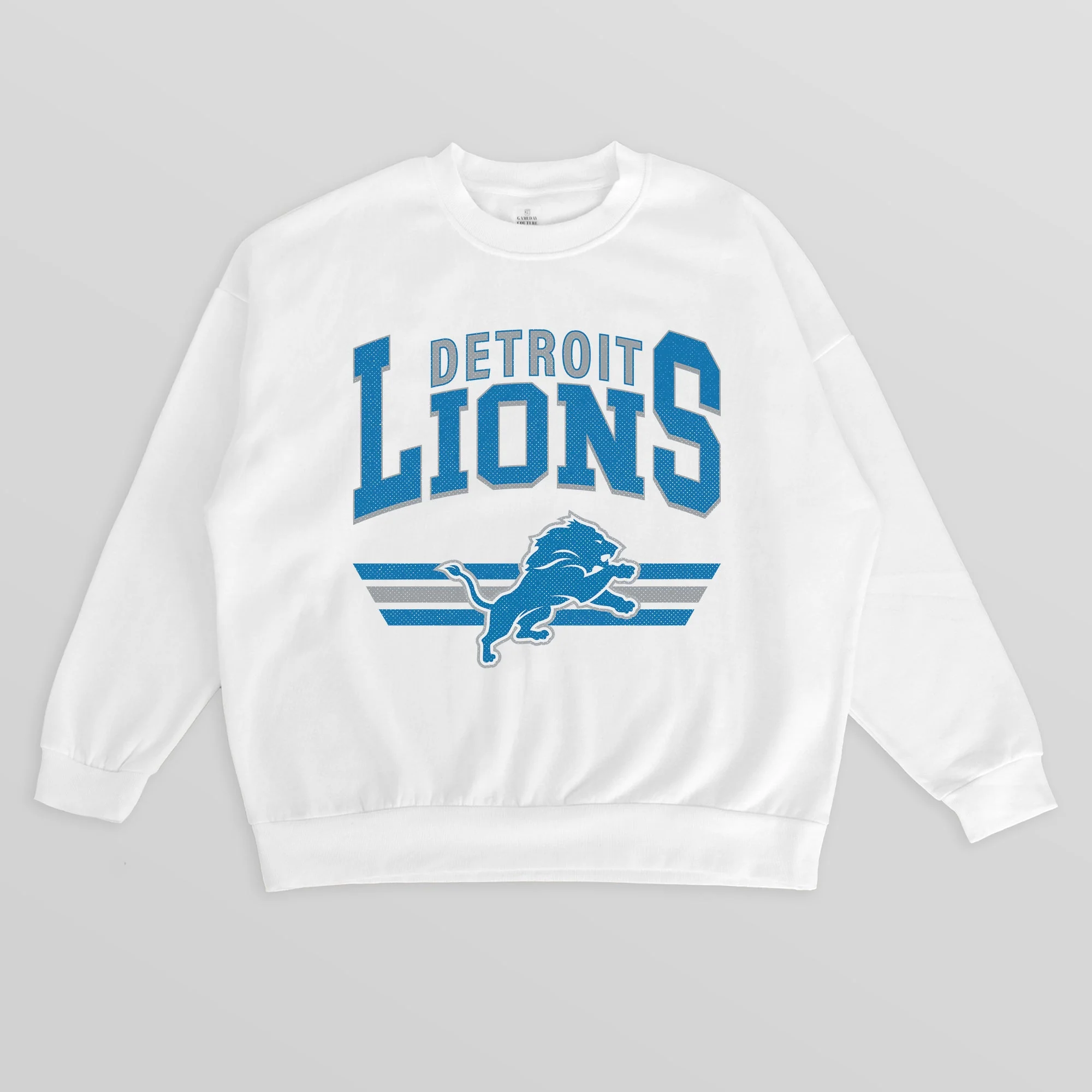 DETROIT LIONS SWIFT STRIKE PREMIUM FLEECE CREWNECK PULLOVER