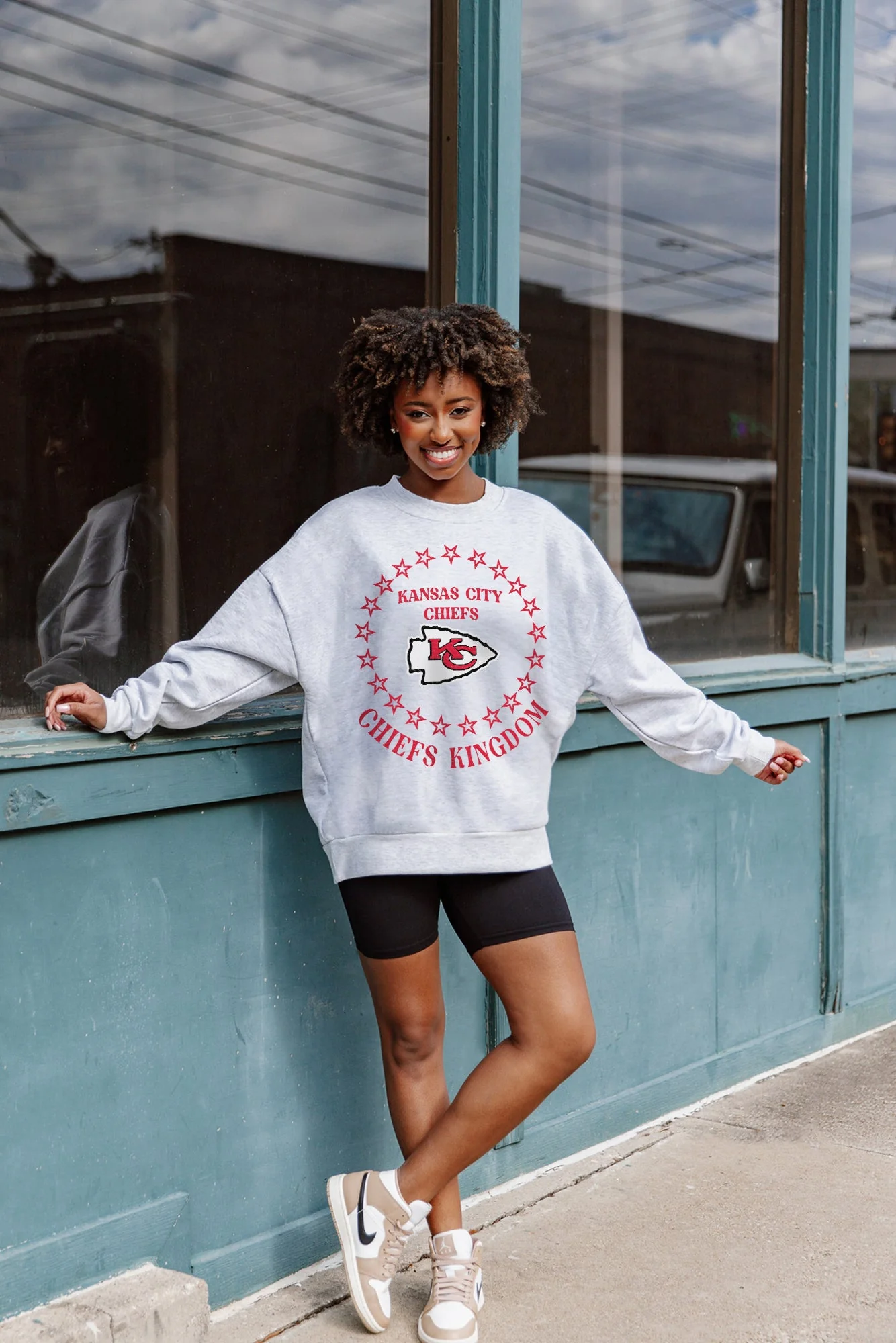 KANSAS CITY CHIEFS Superstar Fleece Crewneck Pullover