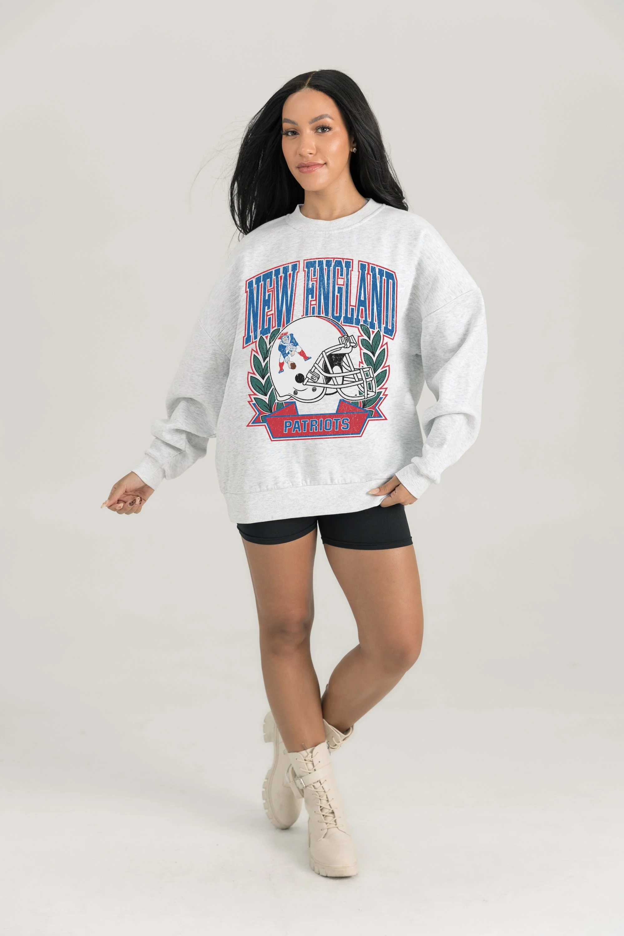 NEW ENGLAND PATRIOTS Heritage Fleece Crewneck Pullover