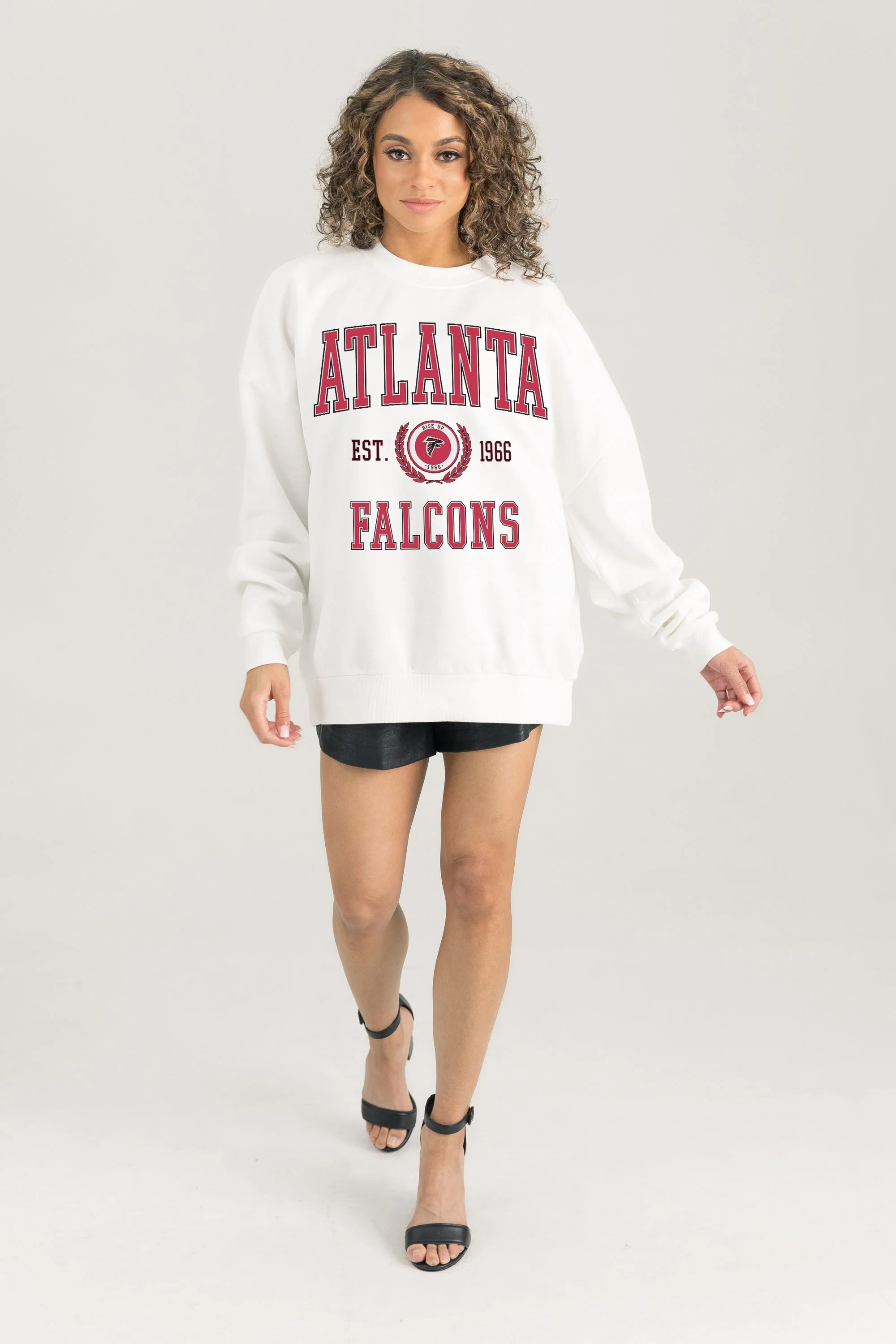 ATLANTA FALCONS Timeless Triumph Fleece Crewneck Pullover