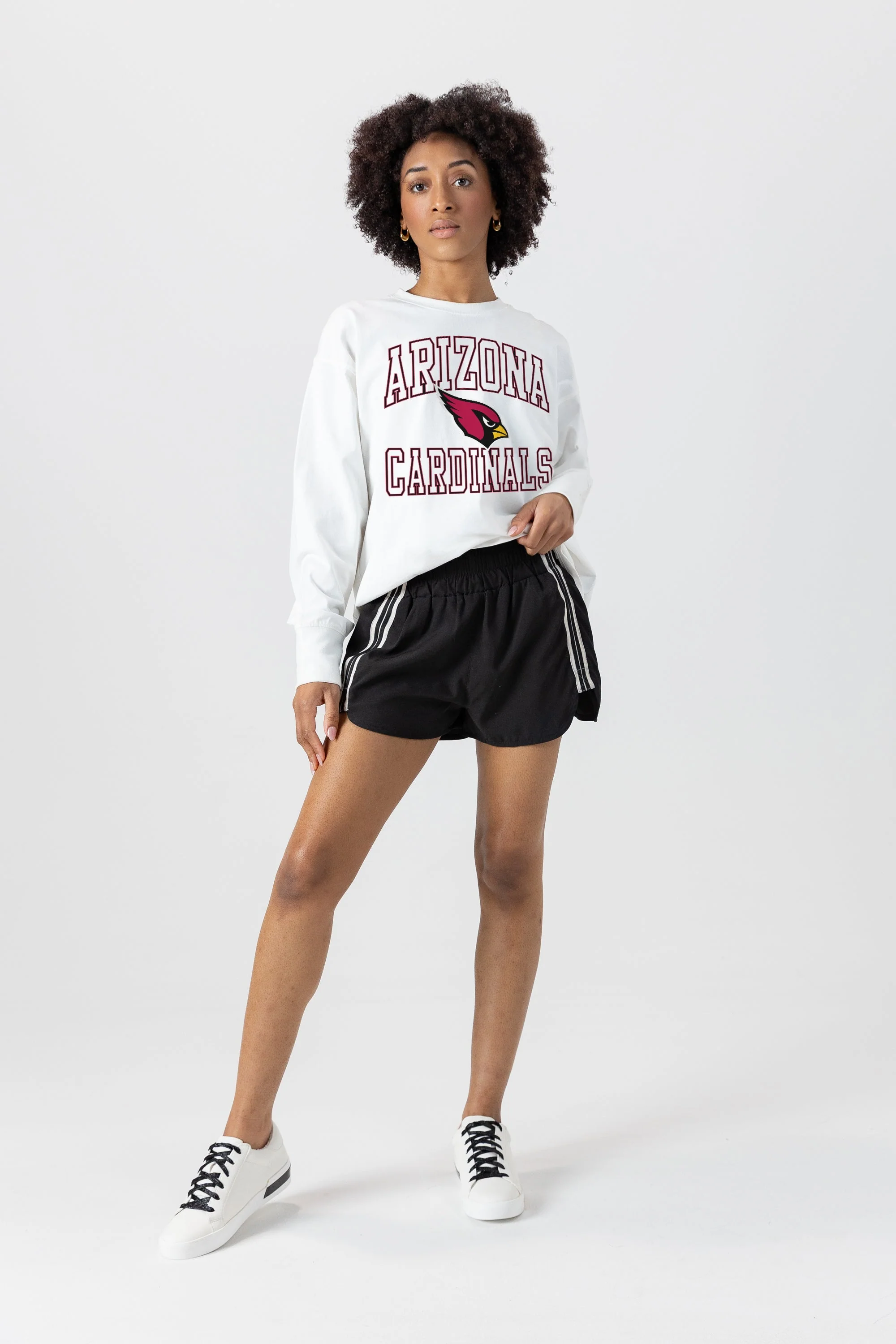 ARIZONA CARDINALS Mind Games Oversized Long-Sleeve Tee