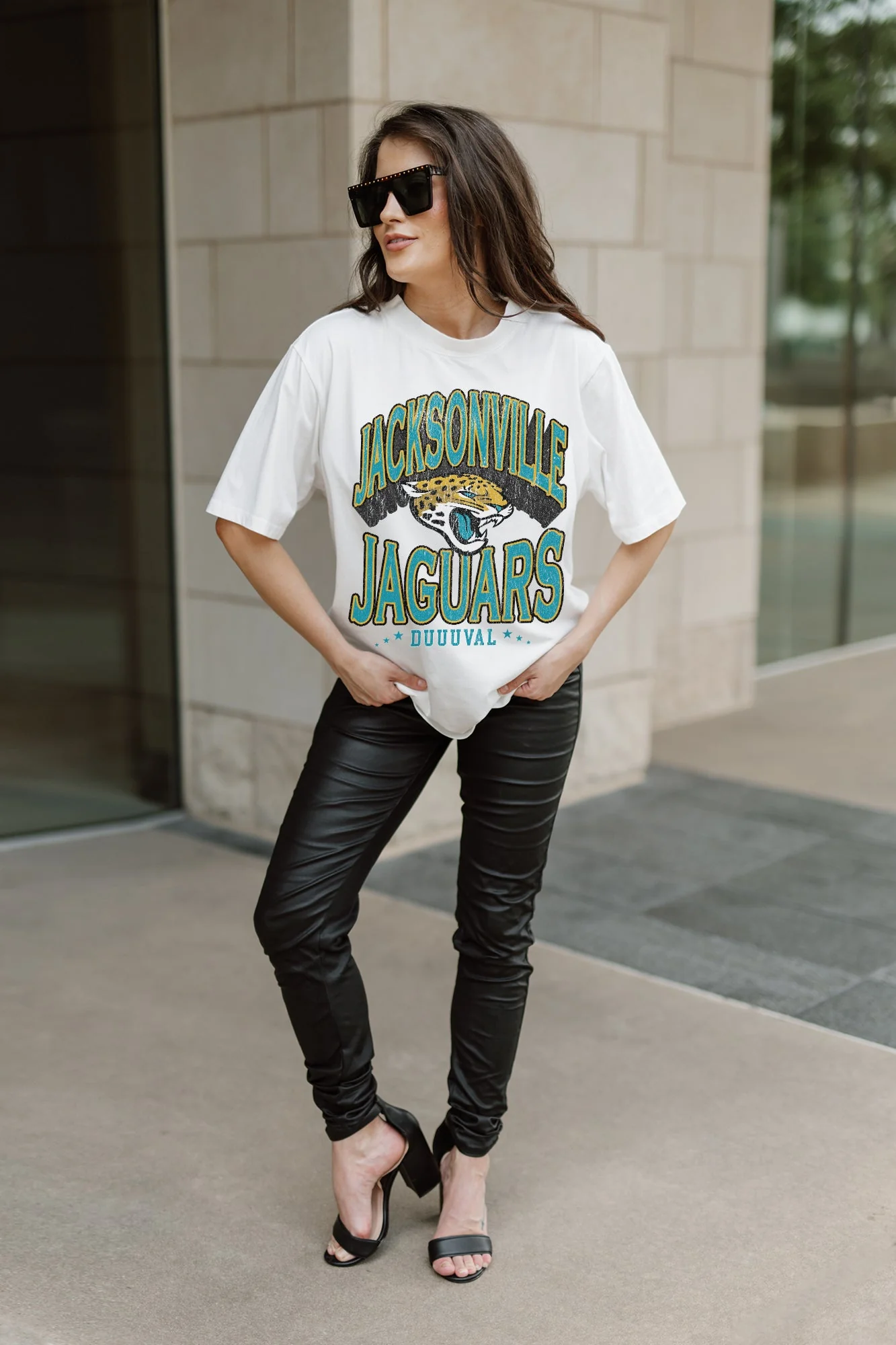 JACKSONVILLE JAGUARS Shakedown Oversized Crewneck Tee