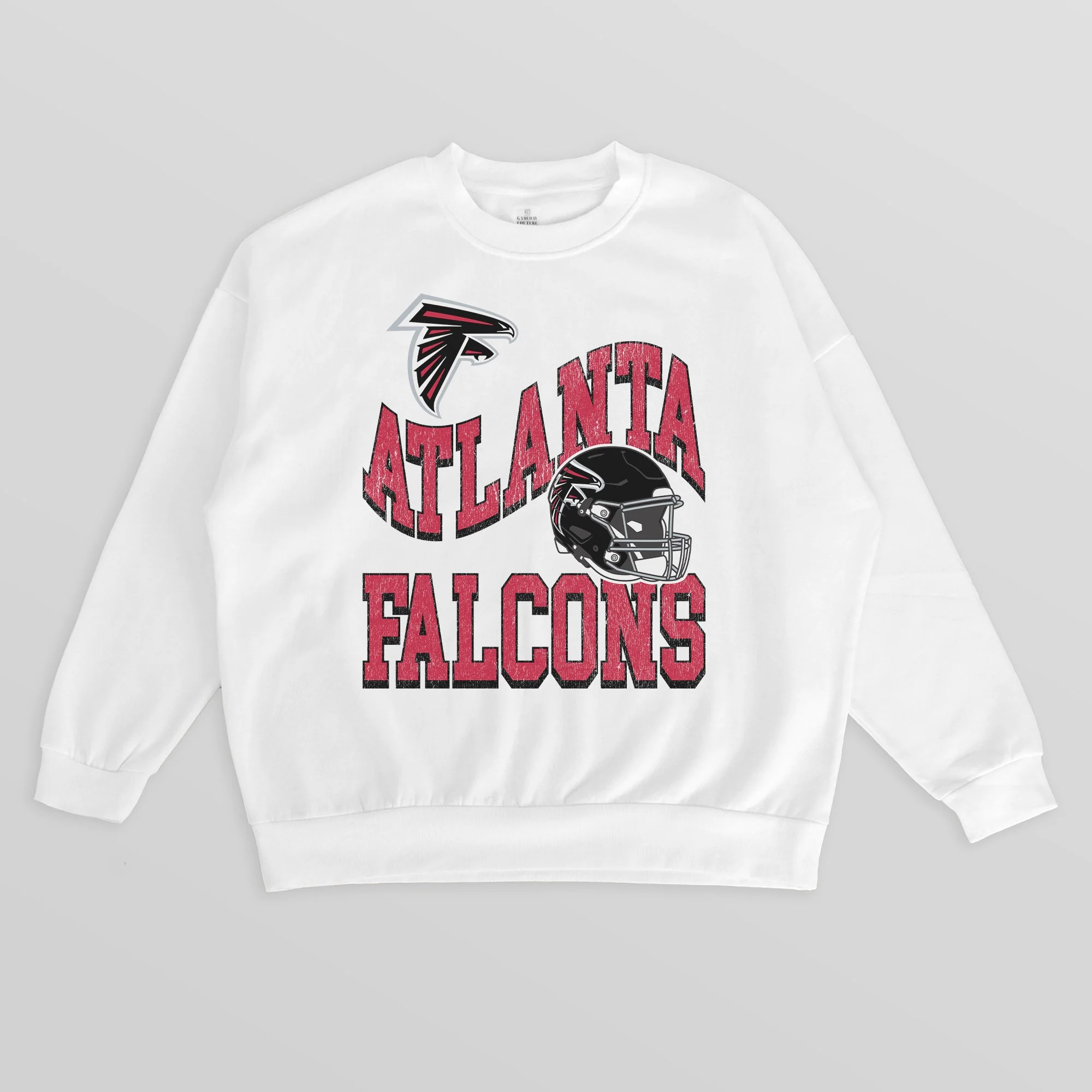 ATLANTA FALCONS HARD EARNED PREMIUM FLEECE CREWNECK PULLOVER