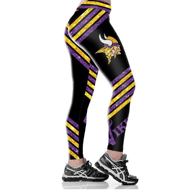 MINNESOTA VIKINGS Casual fashion contrast printed Leggings