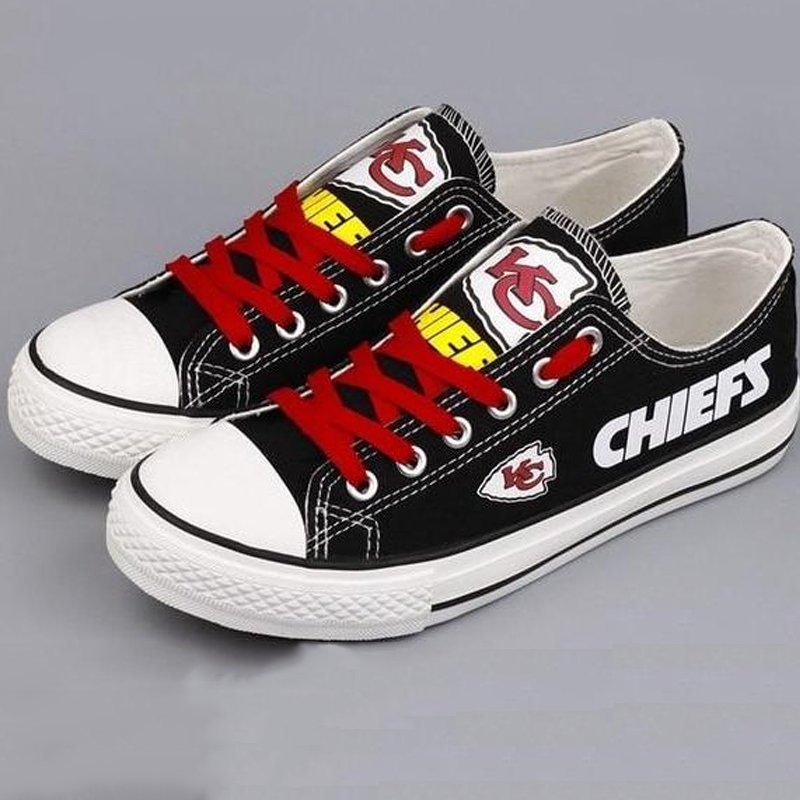 KANSAS CITY CHIEFScasual printing couple's canvas shoes