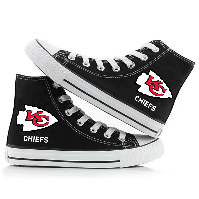 KANSAS CITY CHIEFSCasual printed high-top canvas shoes