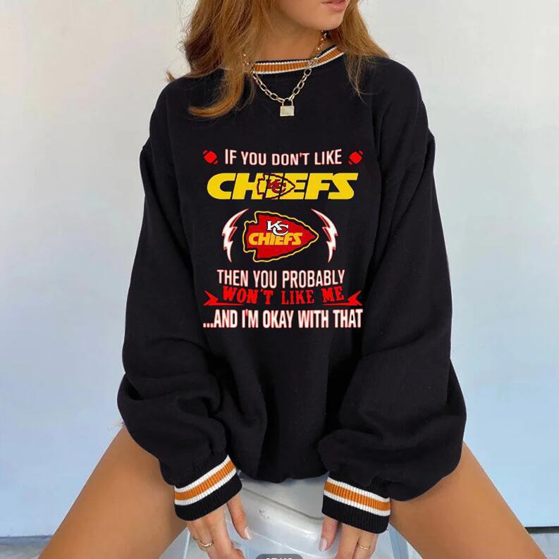 KANSAS CITY CHIEFSTrendy new printed round neck women's sweatshirt 3