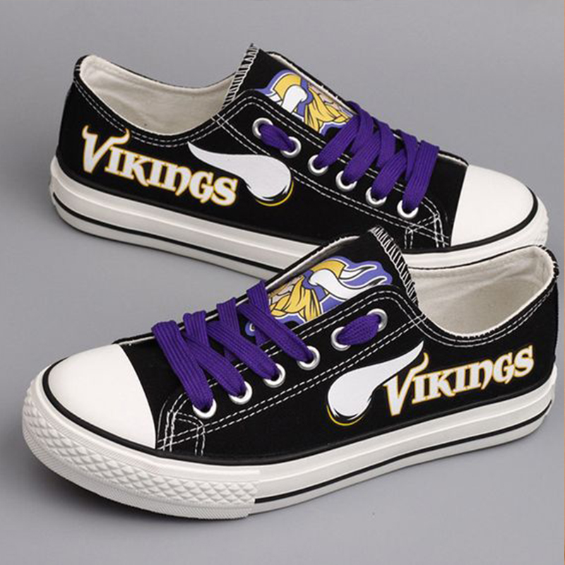 MINNESOTA VIKINGS Casual printed low-top canvas shoes unisex
